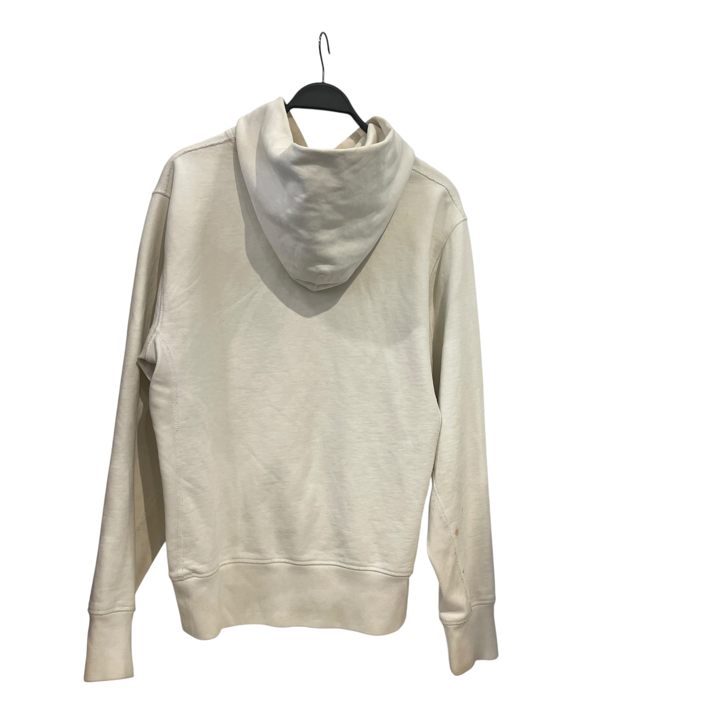 Helmut Lang/Hoodie/L/Cotton/WHT/GREEN LOGO view 2