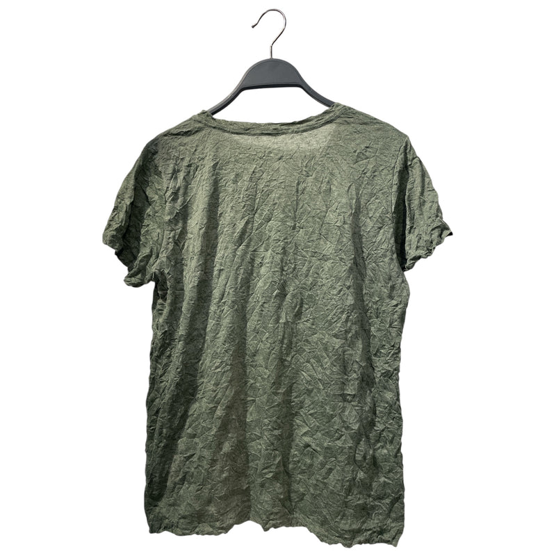 me ISSEY MIYAKE/T-Shirt/Khaki/Polyester/Graphic/MI62JK629