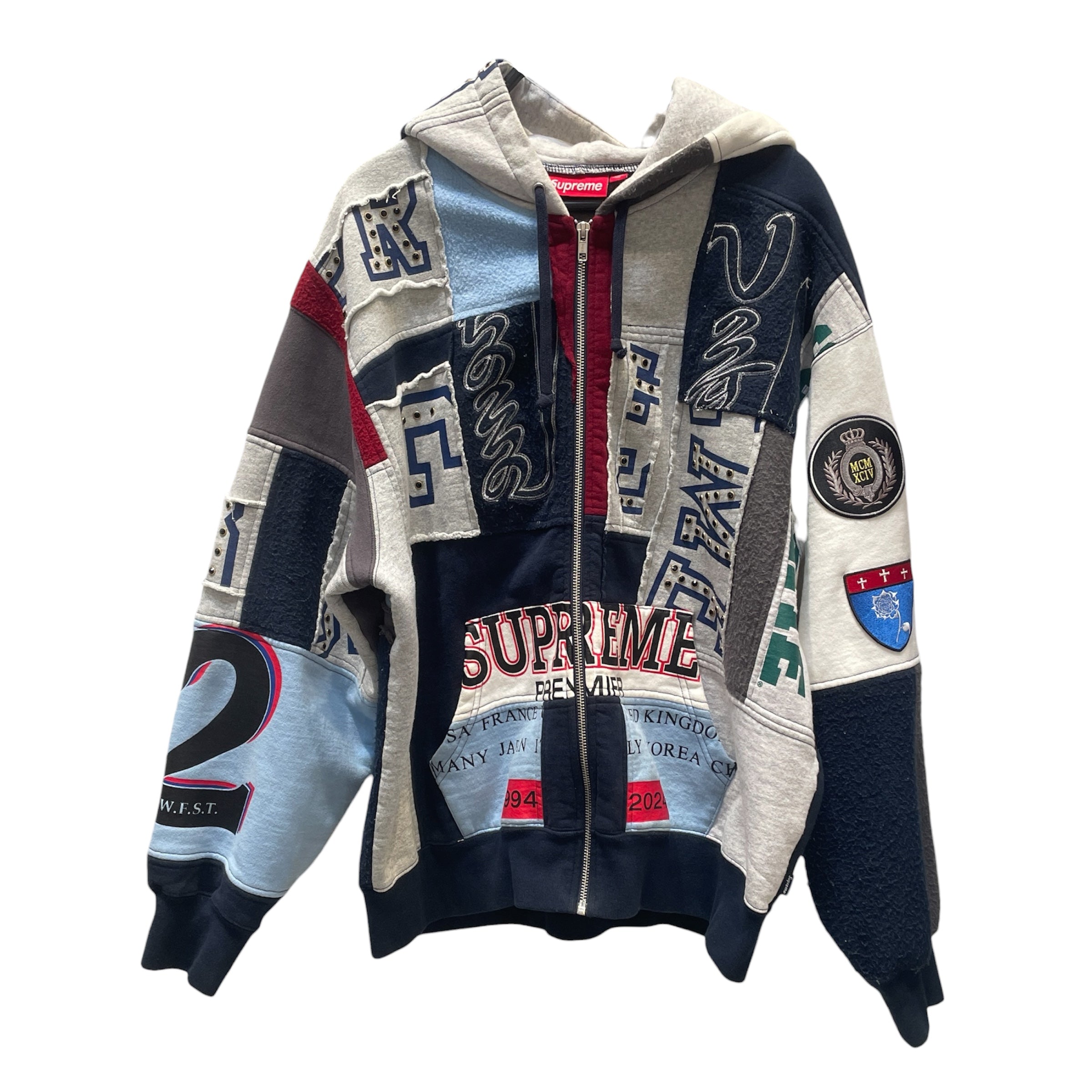 Supreme/Zip Up Hoodie/M/All Over Print/Cotton/MLT/PATCHWORK ZIP UP SS25 view 1