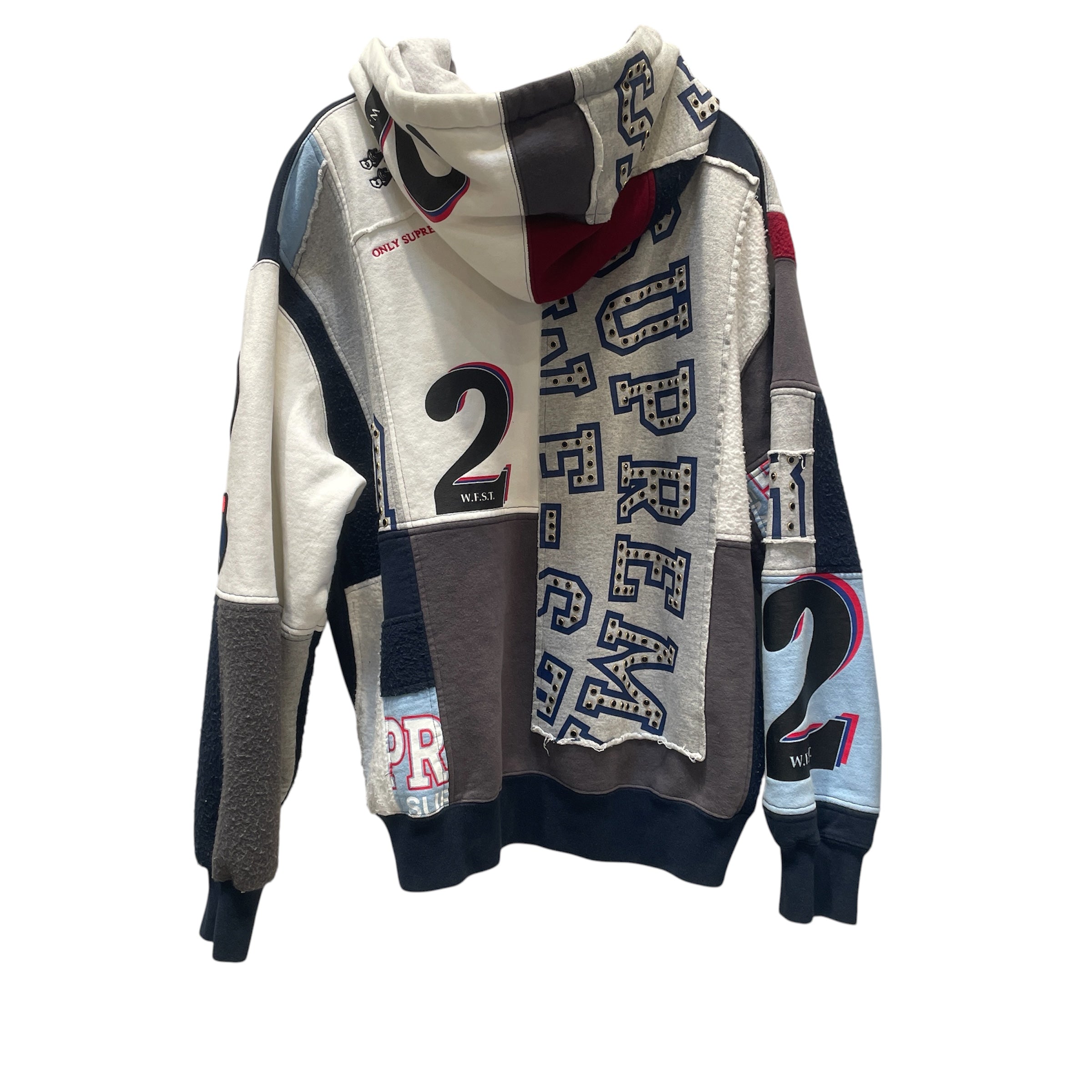 Supreme/Zip Up Hoodie/M/All Over Print/Cotton/MLT/PATCHWORK ZIP UP SS25 view 2