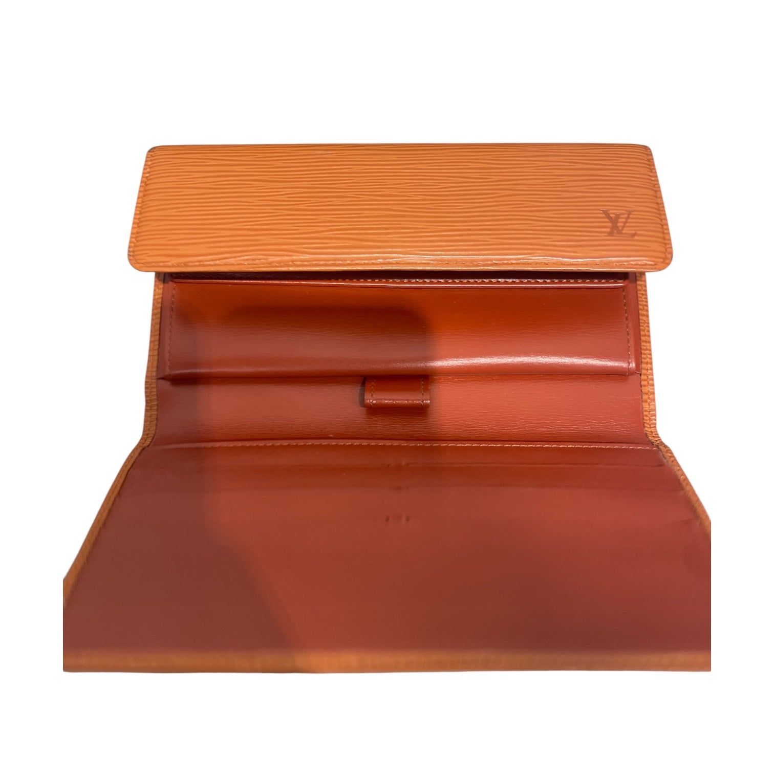LOUIS VUITTON/Long Wallet/Leather/ORN/L's/Orange Epi Leather Long Wallet view 4