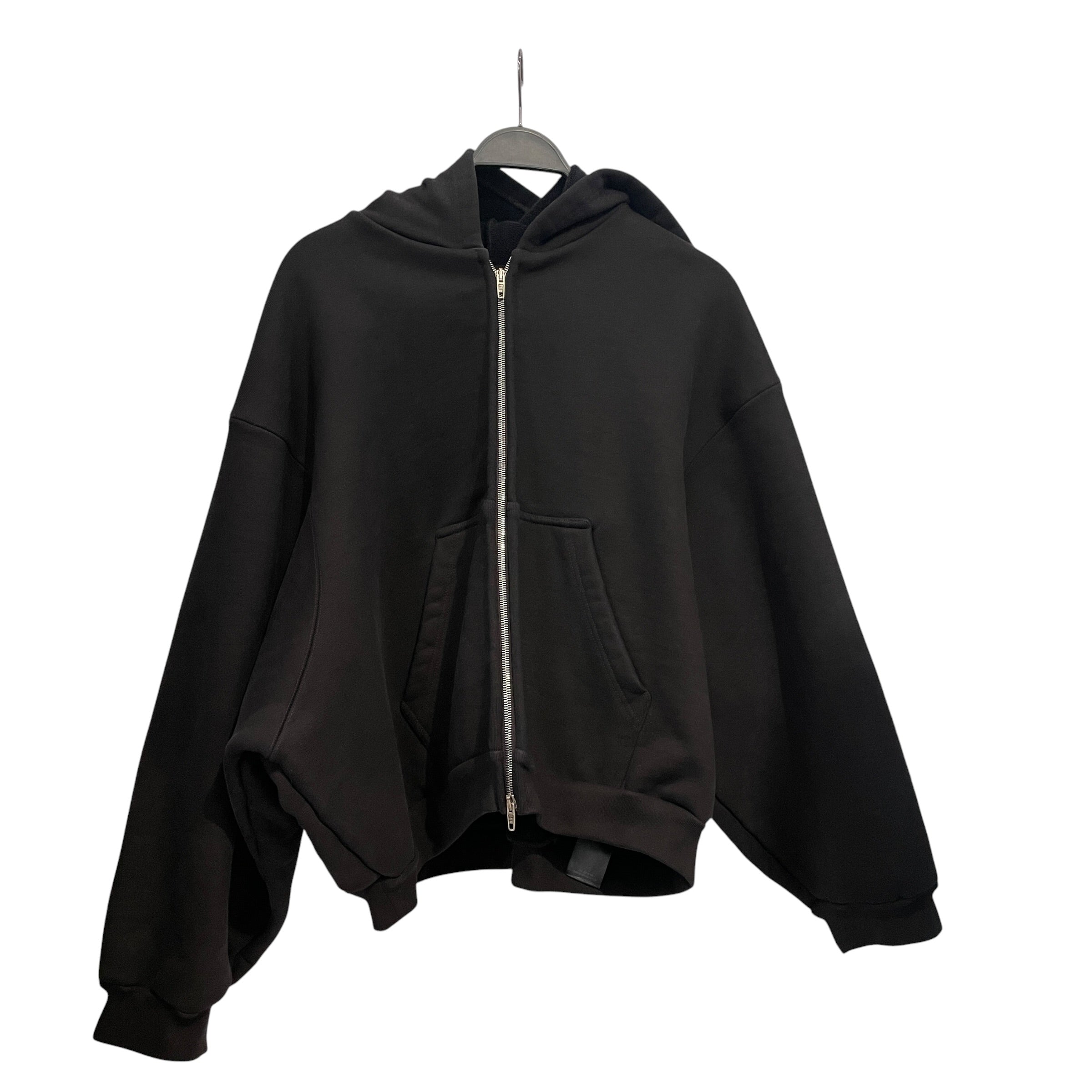 BALENCIAGA/Zip Up Hoodie/S/Cotton/BLK/ view 1
