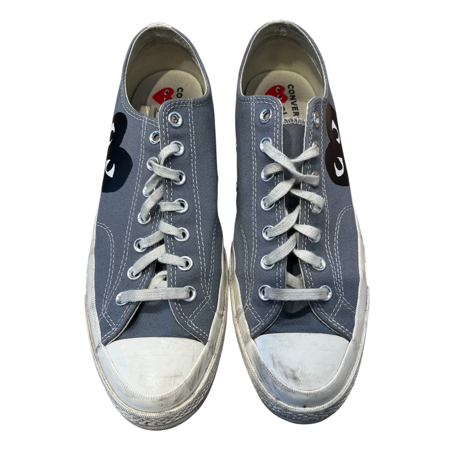 CONVERSE/COMME des GARCONS/Low-Sneakers/US 11.5/GRY/black heart view 3