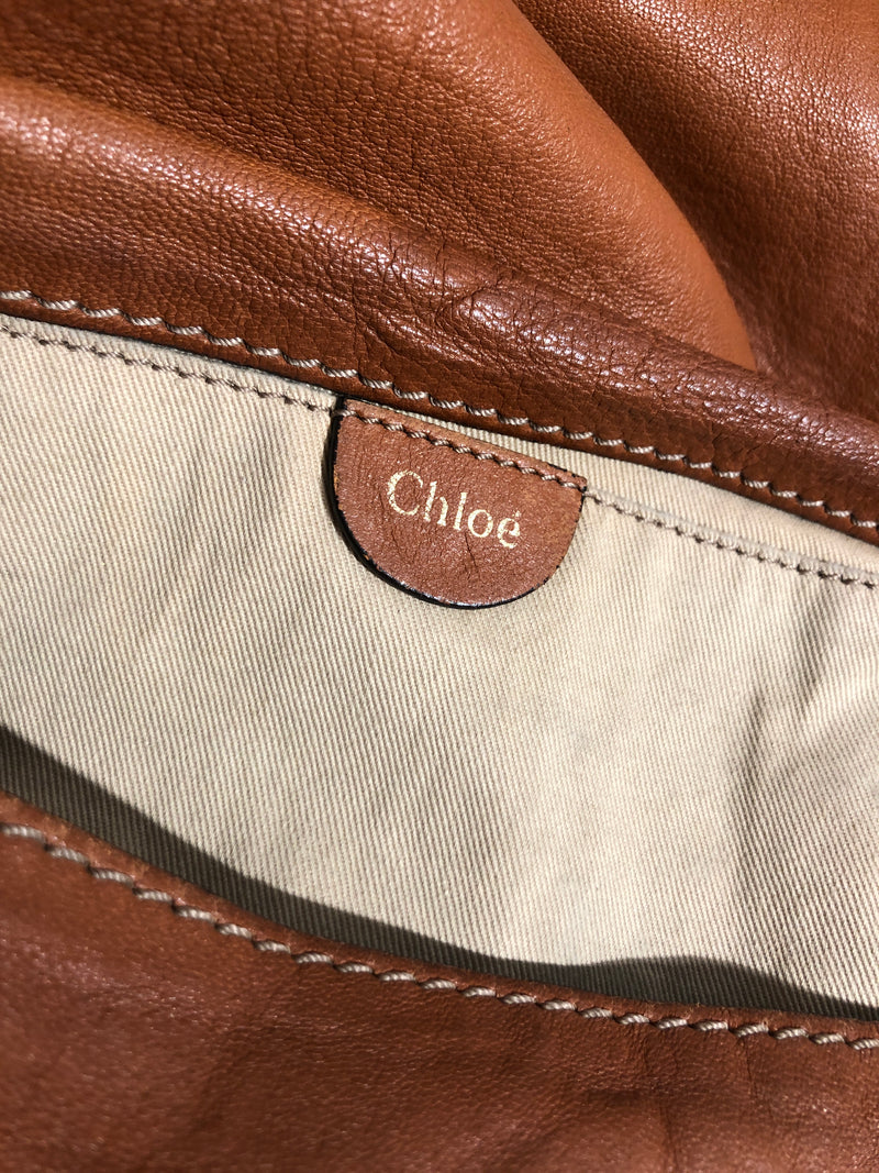Chloe/Cross Body Bag/Leather/BRW/