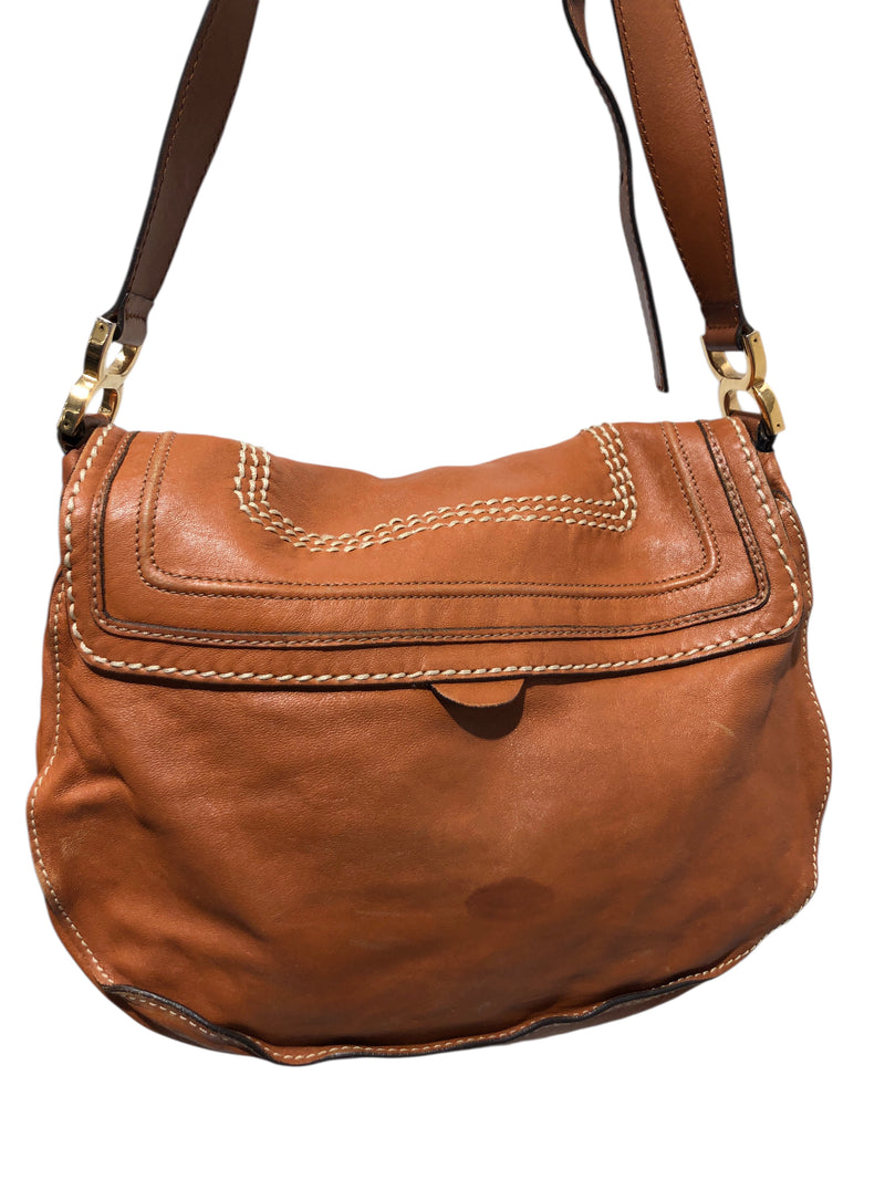 Chloe/Cross Body Bag/Leather/BRW/