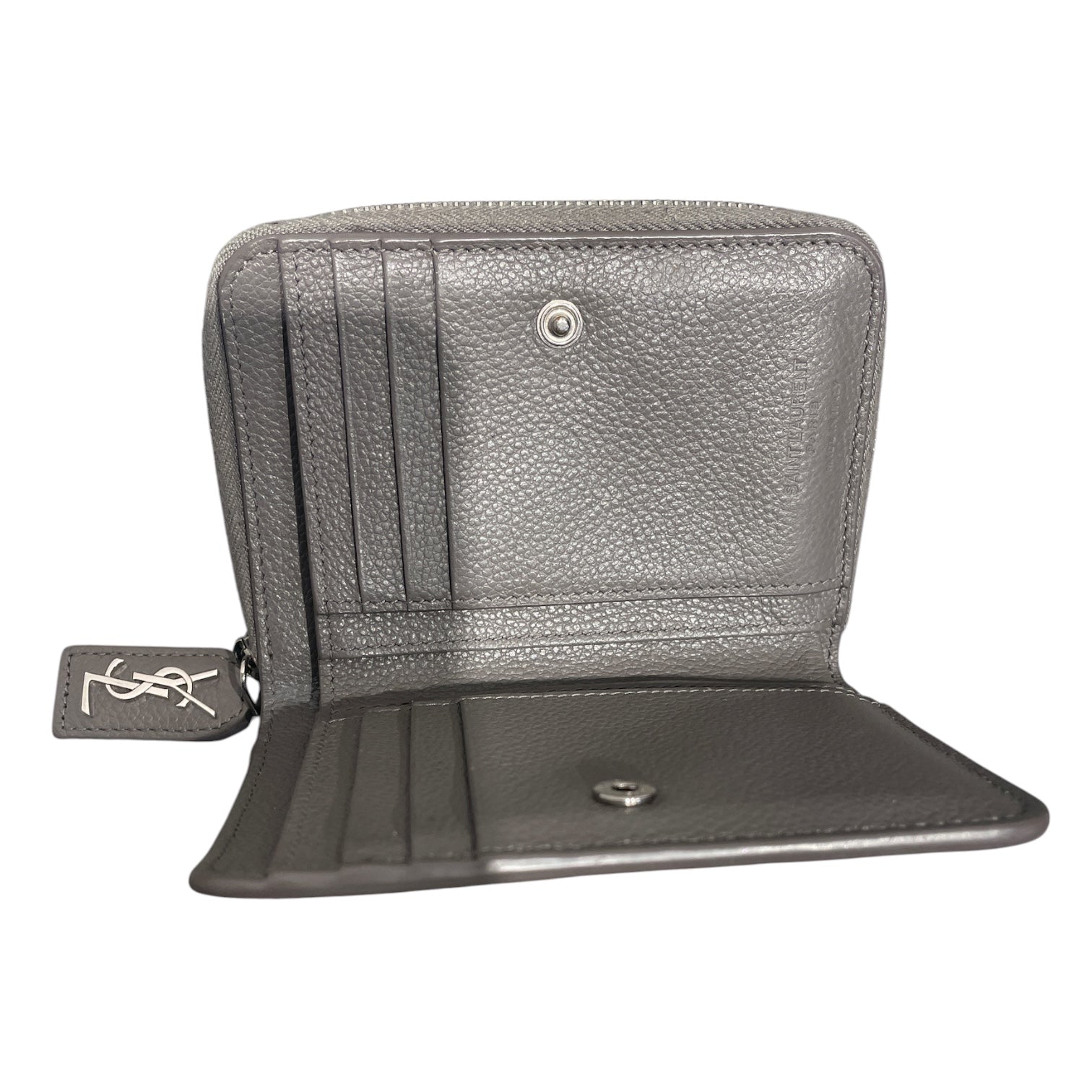 YVES SAINT LAURENT/Wallet/Leather/GRY/L's/GUE603081 1119 view 4