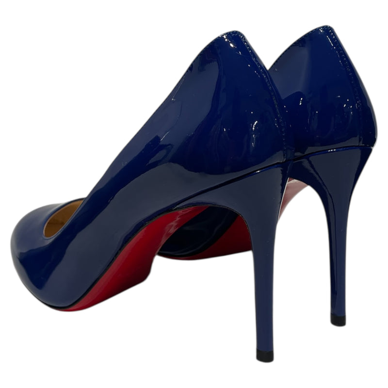 Christian Louboutin/Heels/EU 38/Leather/BLU/Blue red bottoms