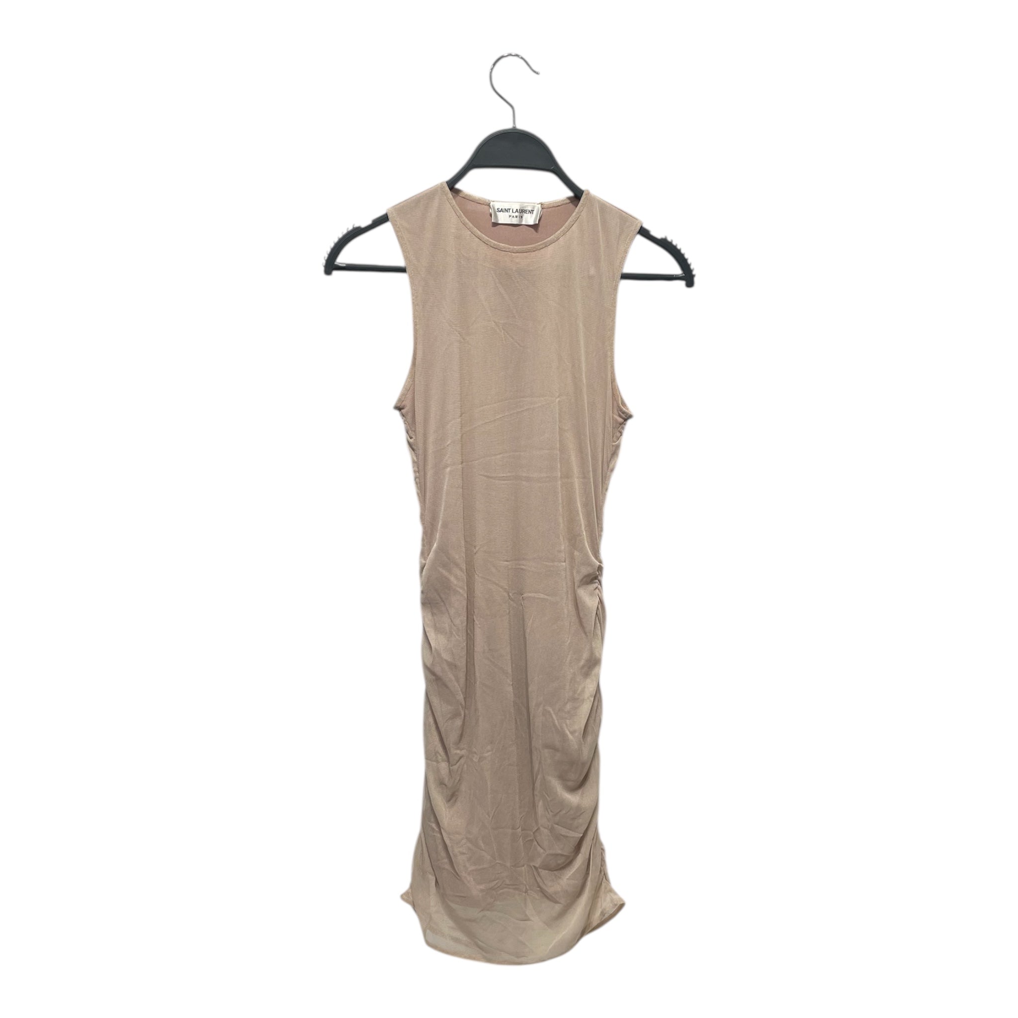 SAINT LAURENT/SS Dress/38/Silk/BEG/Mini Length/165/88Y view 1