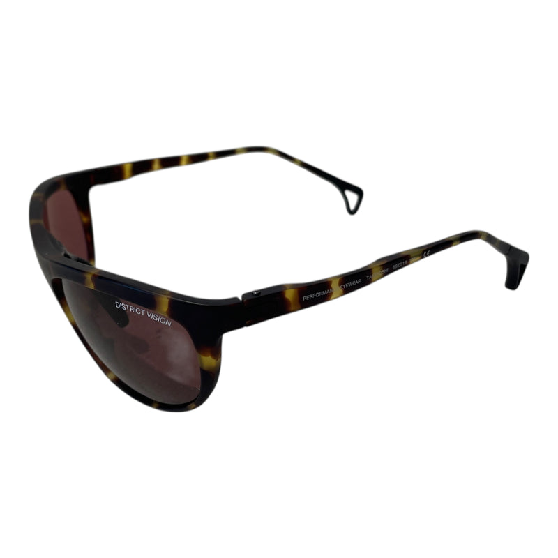 DISTRICT VISION/Sunglasses/Tortoiseshell Pattern/BRW/TAKEYOSHI