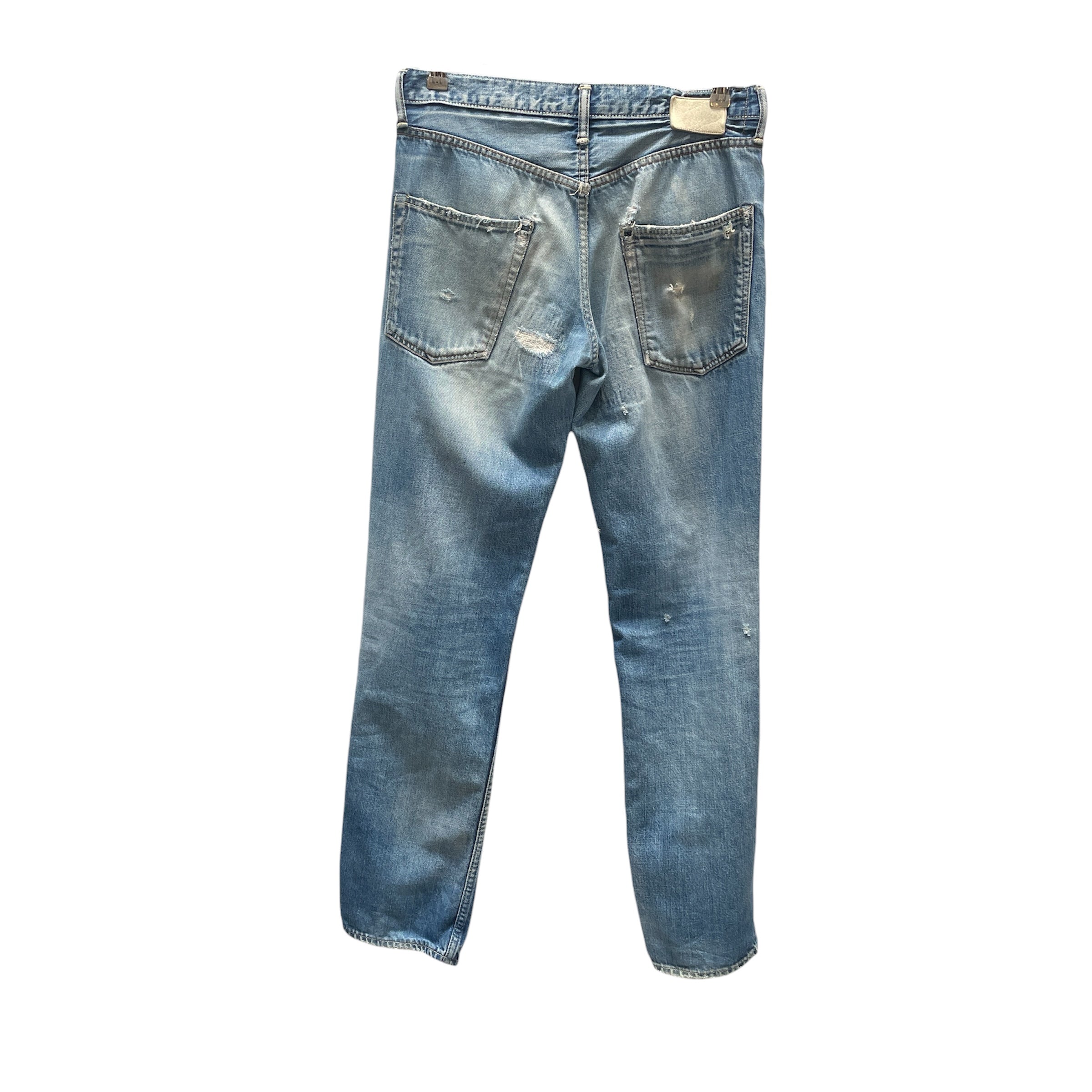visvim/Straight Pants/32/Cotton/BLU/32x32 view 2