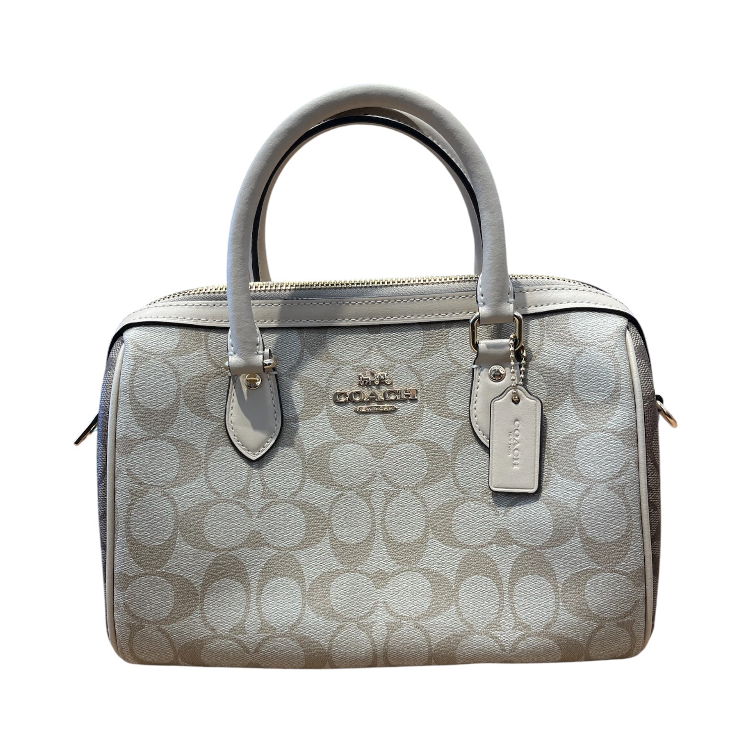 COACH/Boston Bag/Monogram/Leather/CRM/Rowan bag view 1