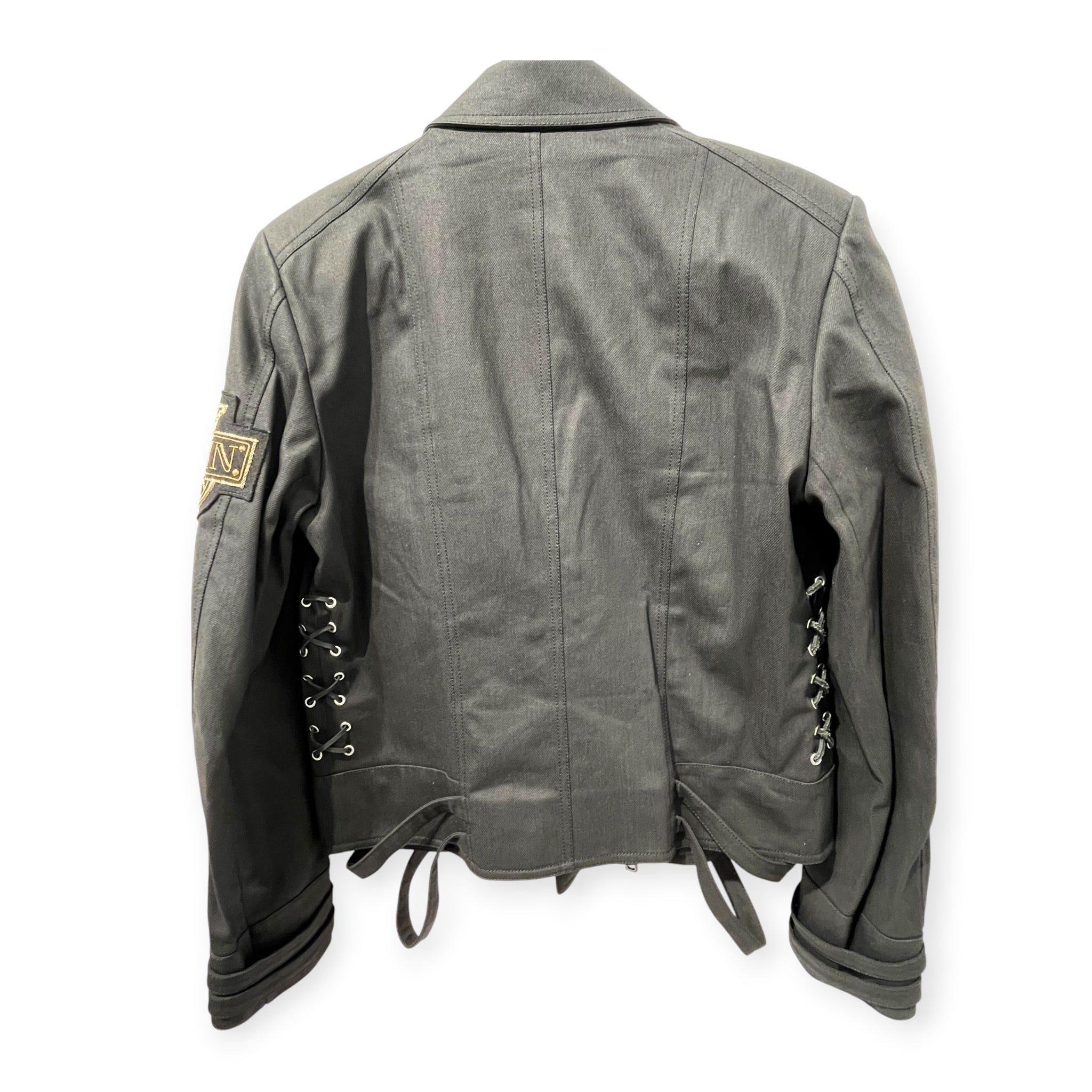 BALMAIN/Jacket/50/Cotton/BLK/2018 CREST BIKER view 2