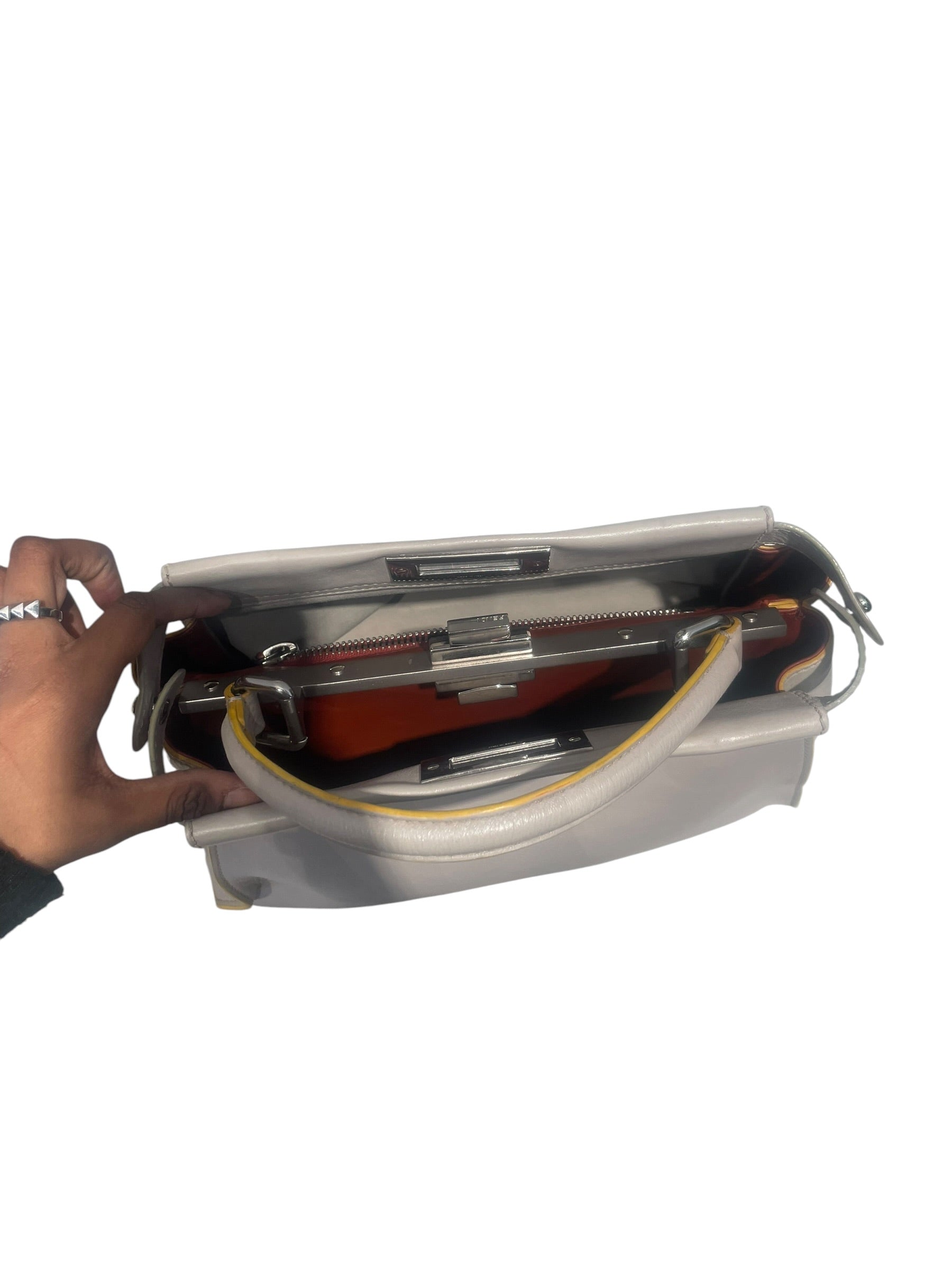 FENDI/Bag/Leather/GRY/Peekaboo Bag view 4
