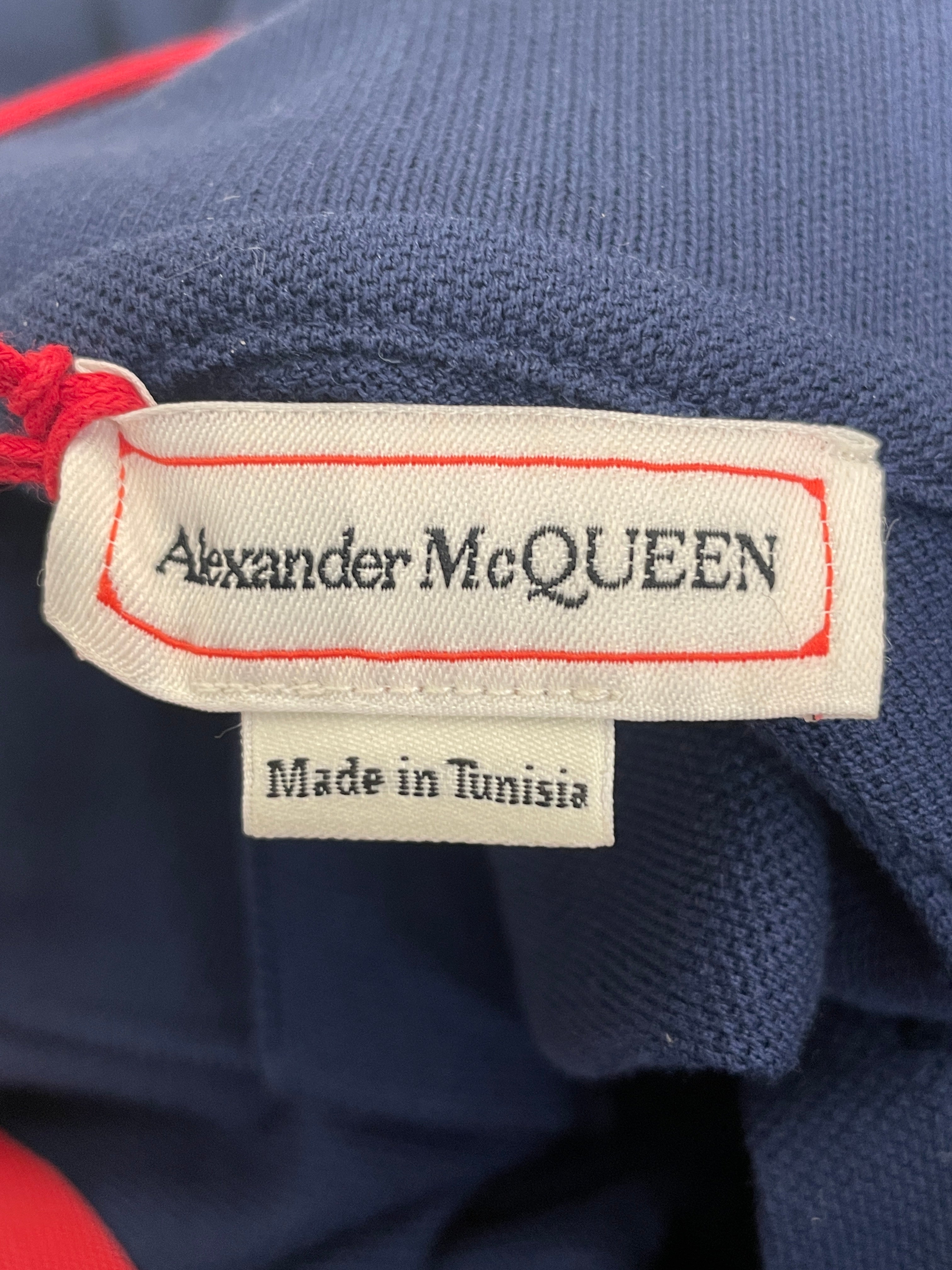 Alexander McQueen/Polo Shirt/XL/Cotton/NVY/ view 3