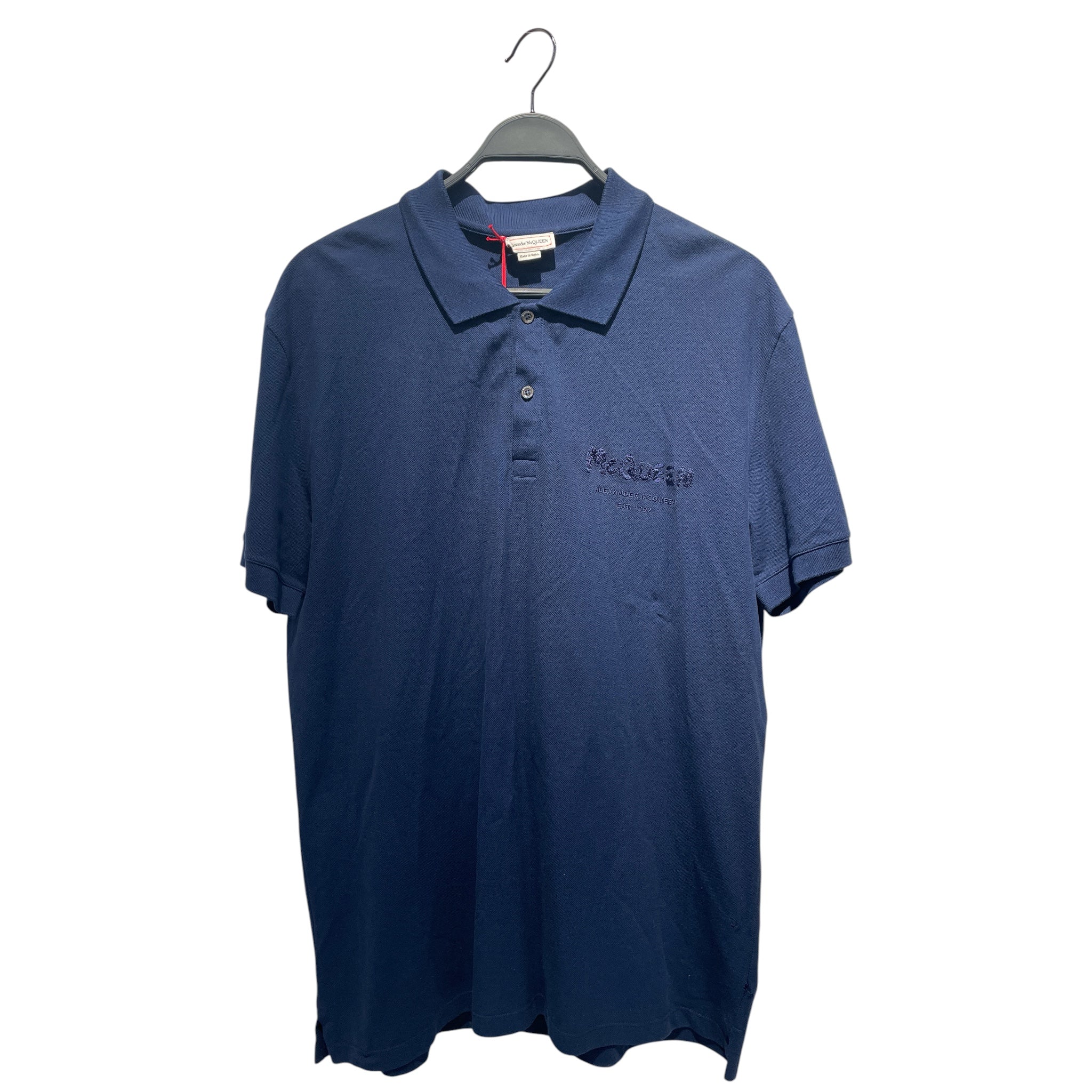Alexander McQueen/Polo Shirt/XL/Cotton/NVY/ view 1
