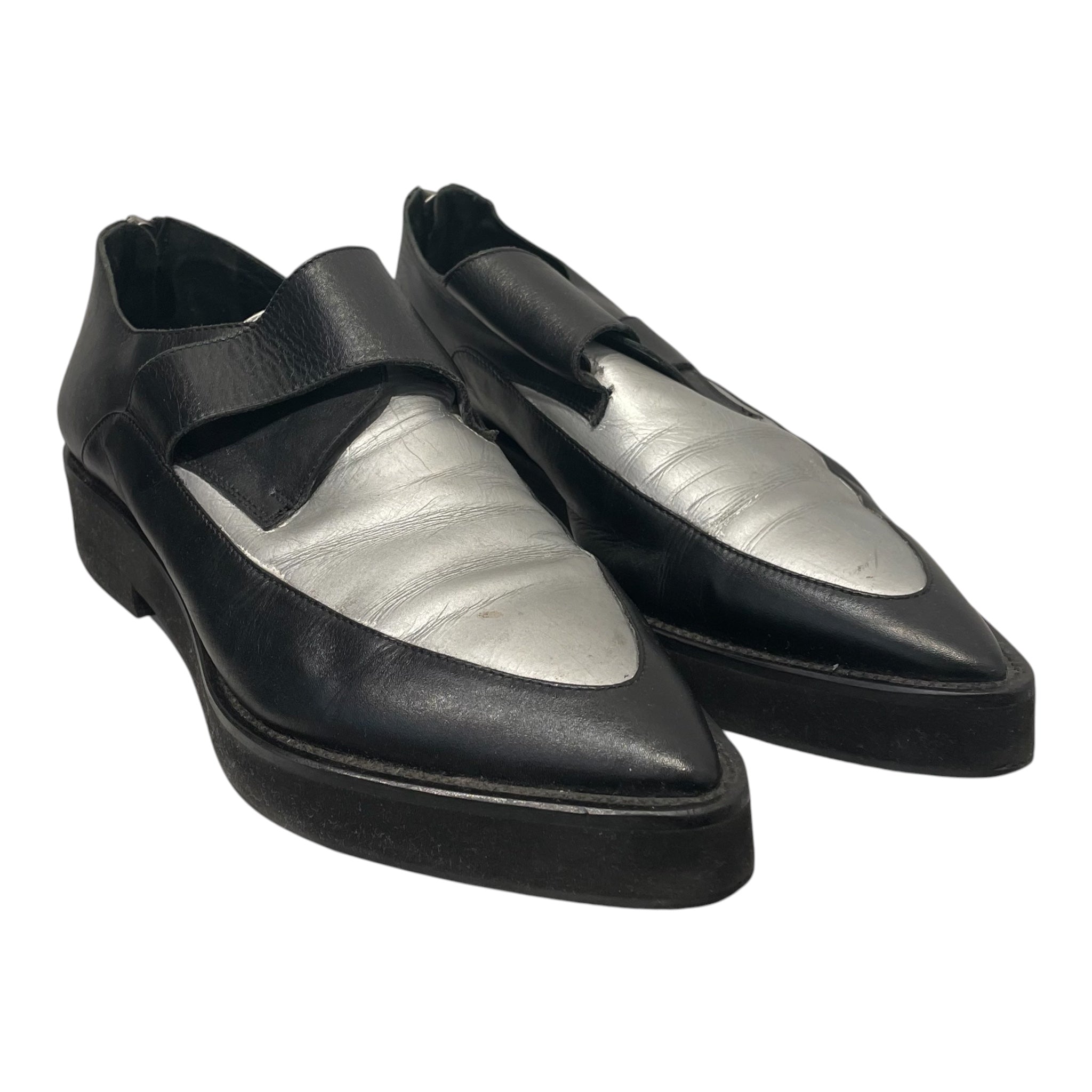 Helmut Lang/Dress Shoes/EU 40/BLK/pointed creeper loafer view 1