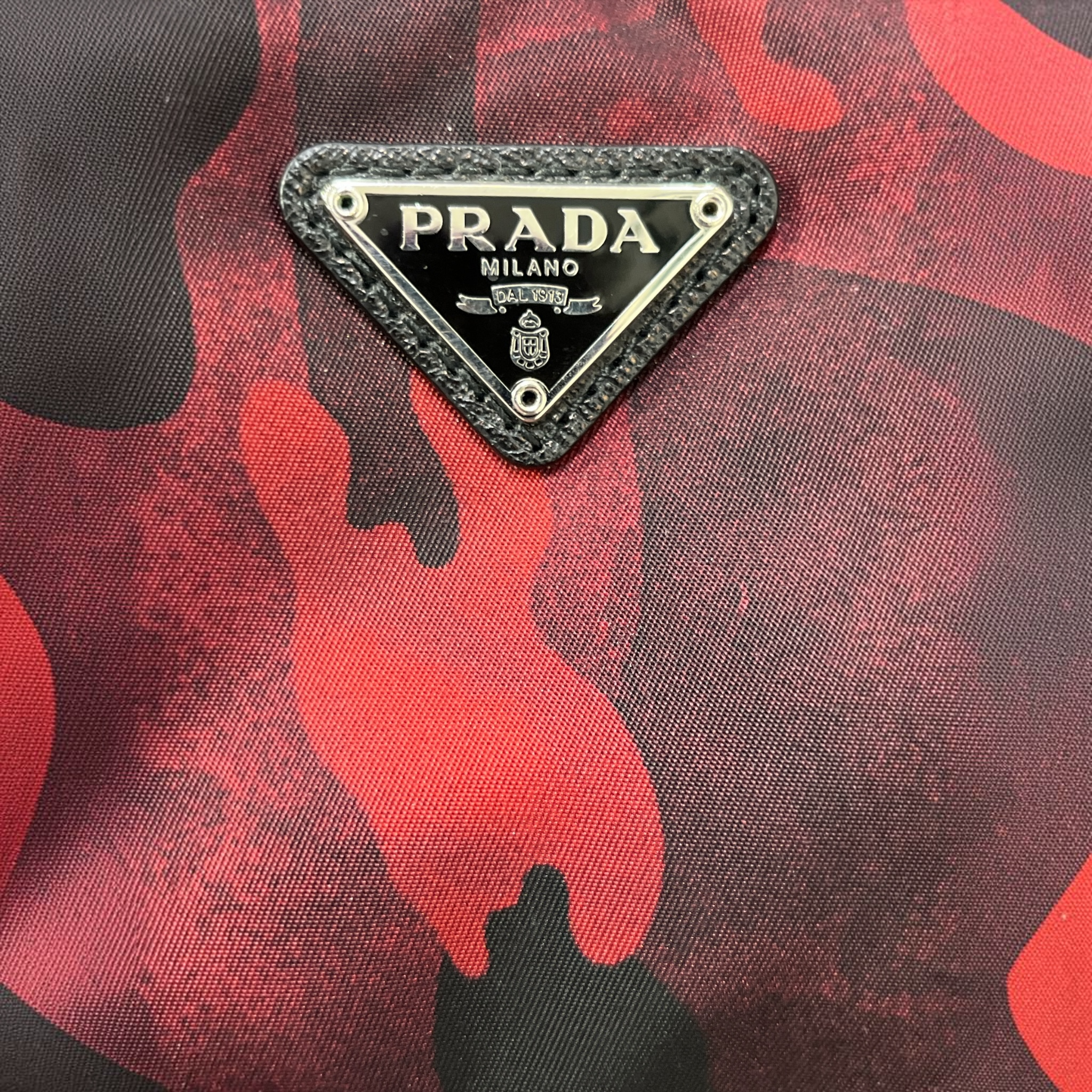 PRADA/Pouch/Camouflage/Nylon/RED/Trimmed Tessuot Stampata view 5