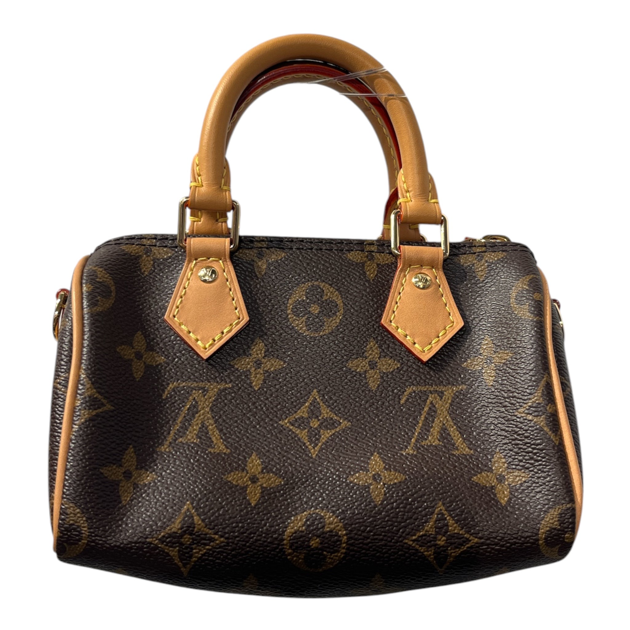 LOUIS VUITTON/Cross Body Bag/Monogram/Leather/BRW/NANO SPEEDY view 2