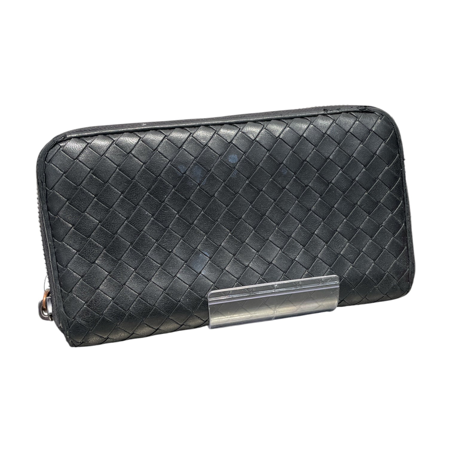 BOTTEGA VENETA/Trifold Wallet/Leather/BLK/L's/Zip Around Wallet view 1