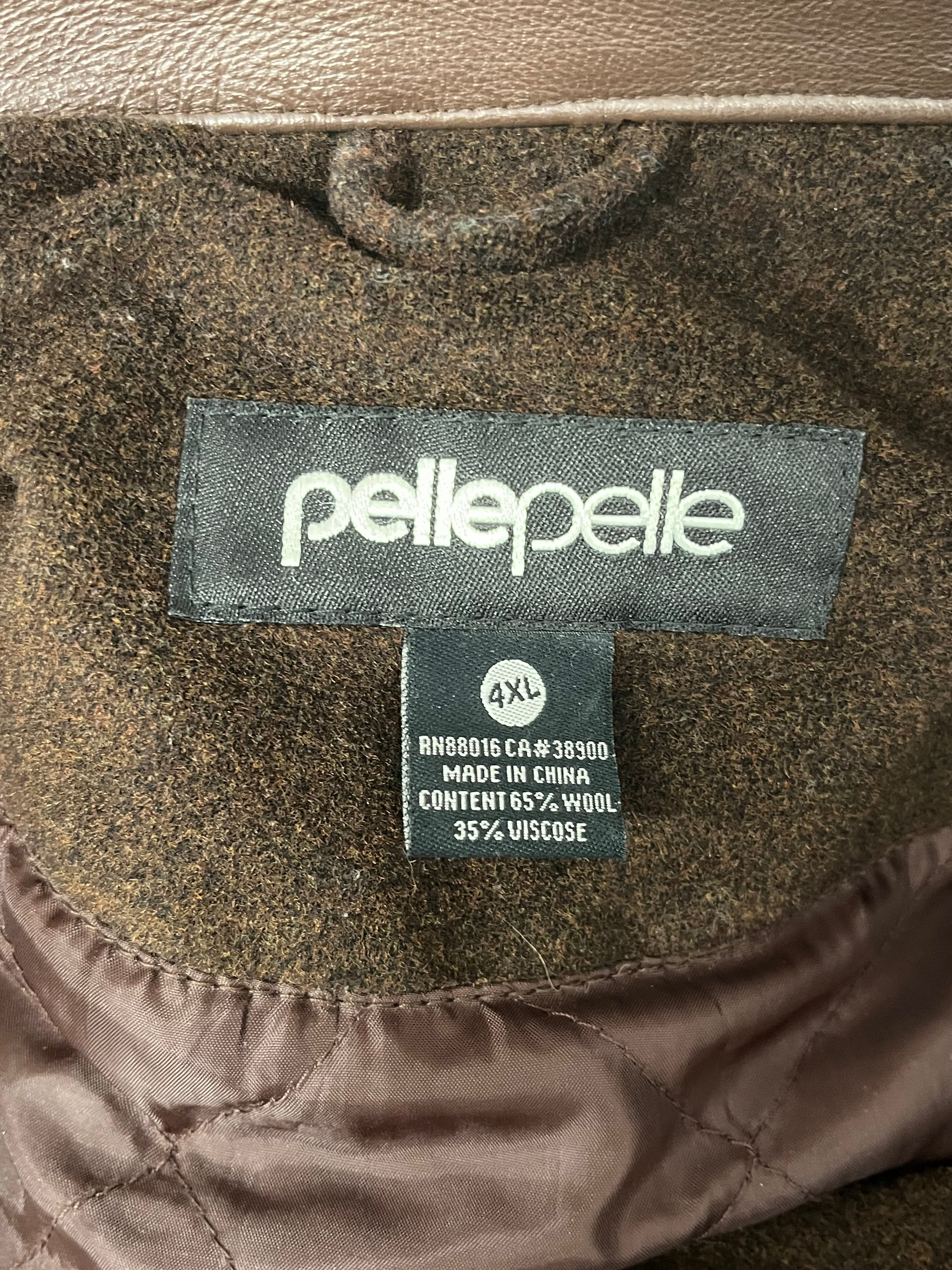 Pelle Pelle/Jacket/XXXXL/Wool/BRW/TONAL SCRIPT EMBRODIERED view 3