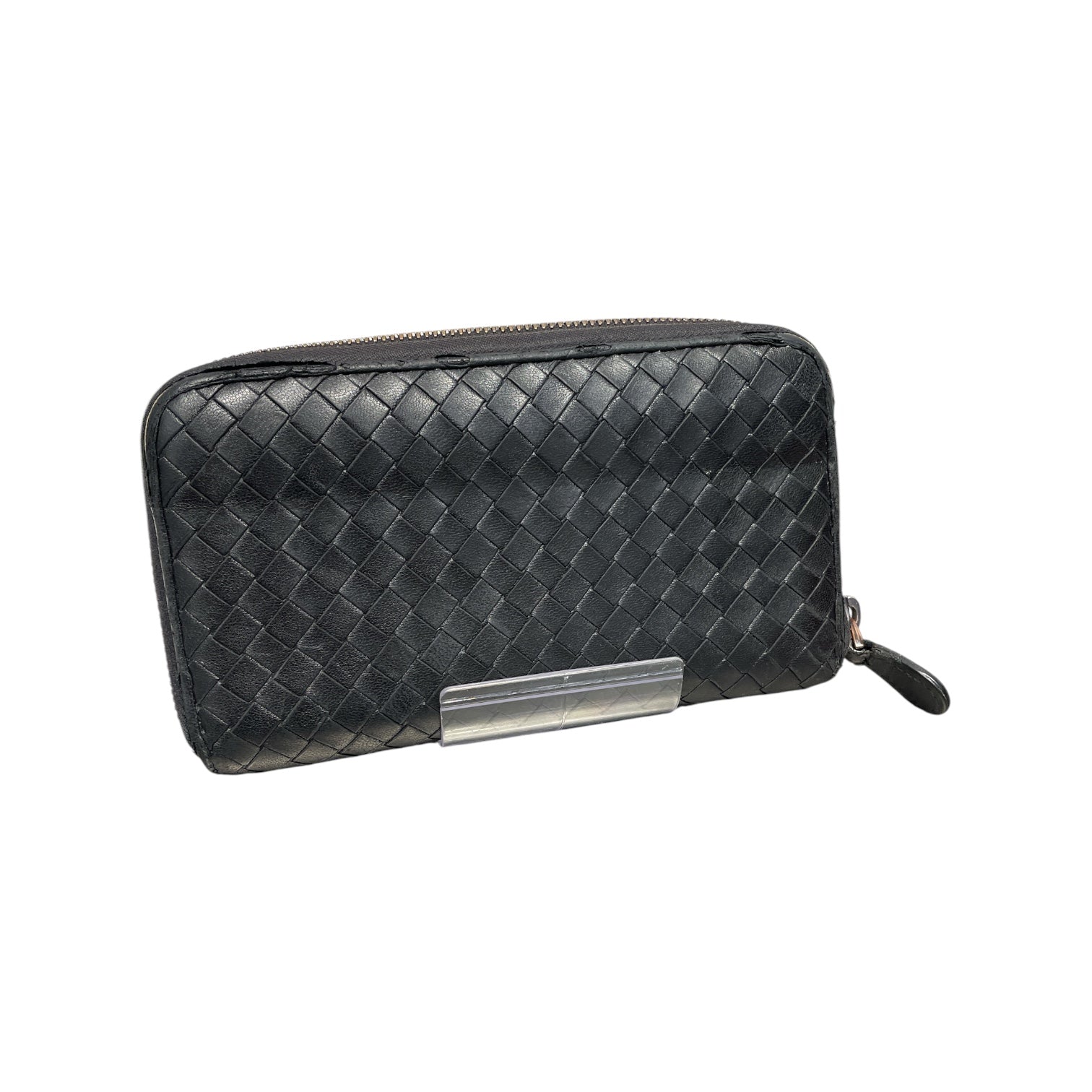 BOTTEGA VENETA/Trifold Wallet/Leather/BLK/L's/Zip Around Wallet view 2