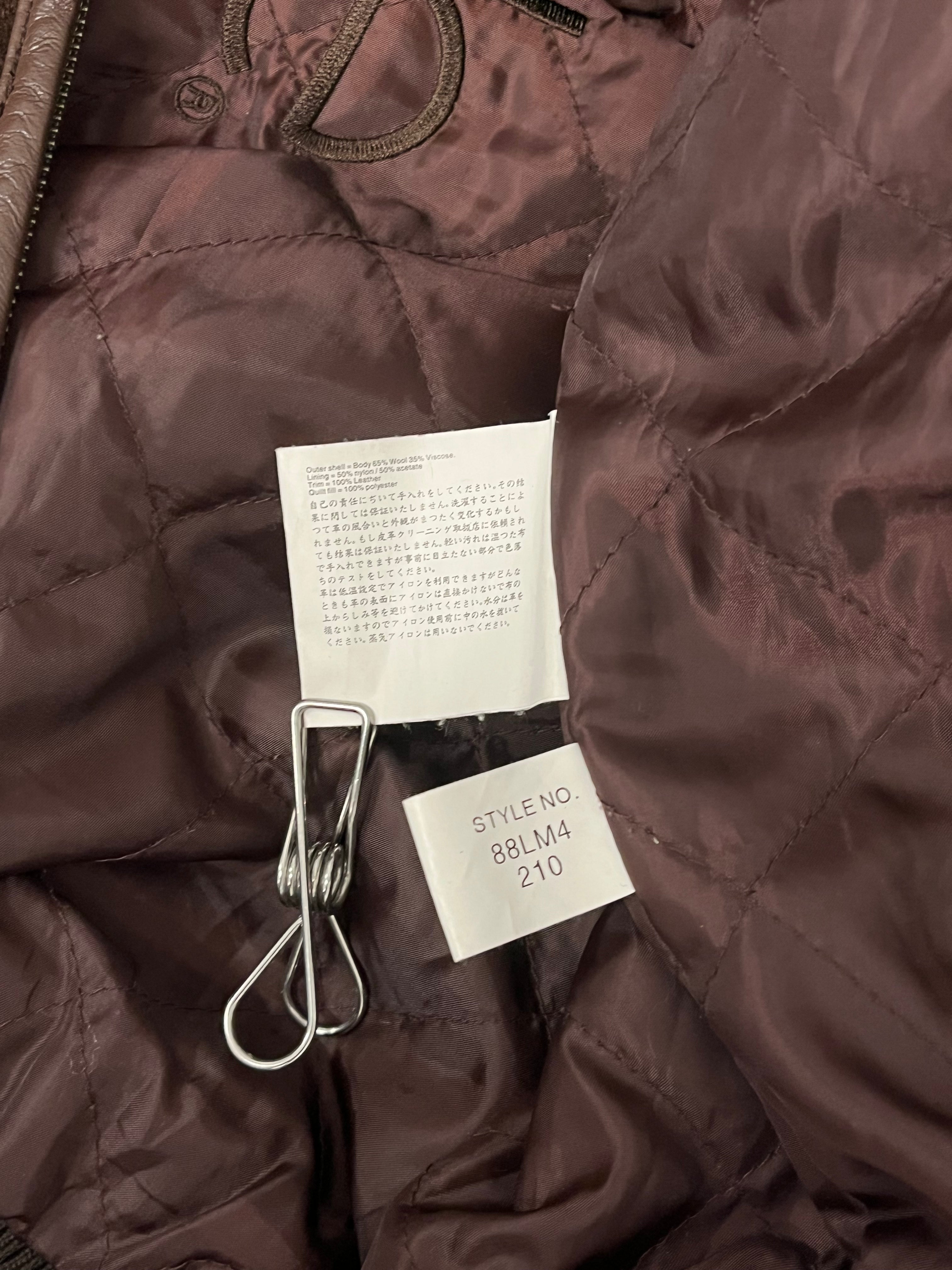 Pelle Pelle/Jacket/XXXXL/Wool/BRW/TONAL SCRIPT EMBRODIERED view 4
