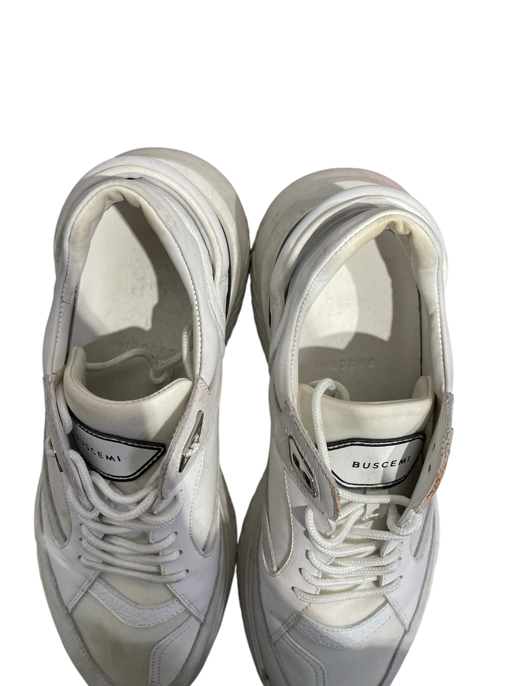 BUSCEMI/Hi-Sneakers/EU 41/Leather/WHT/ view 2