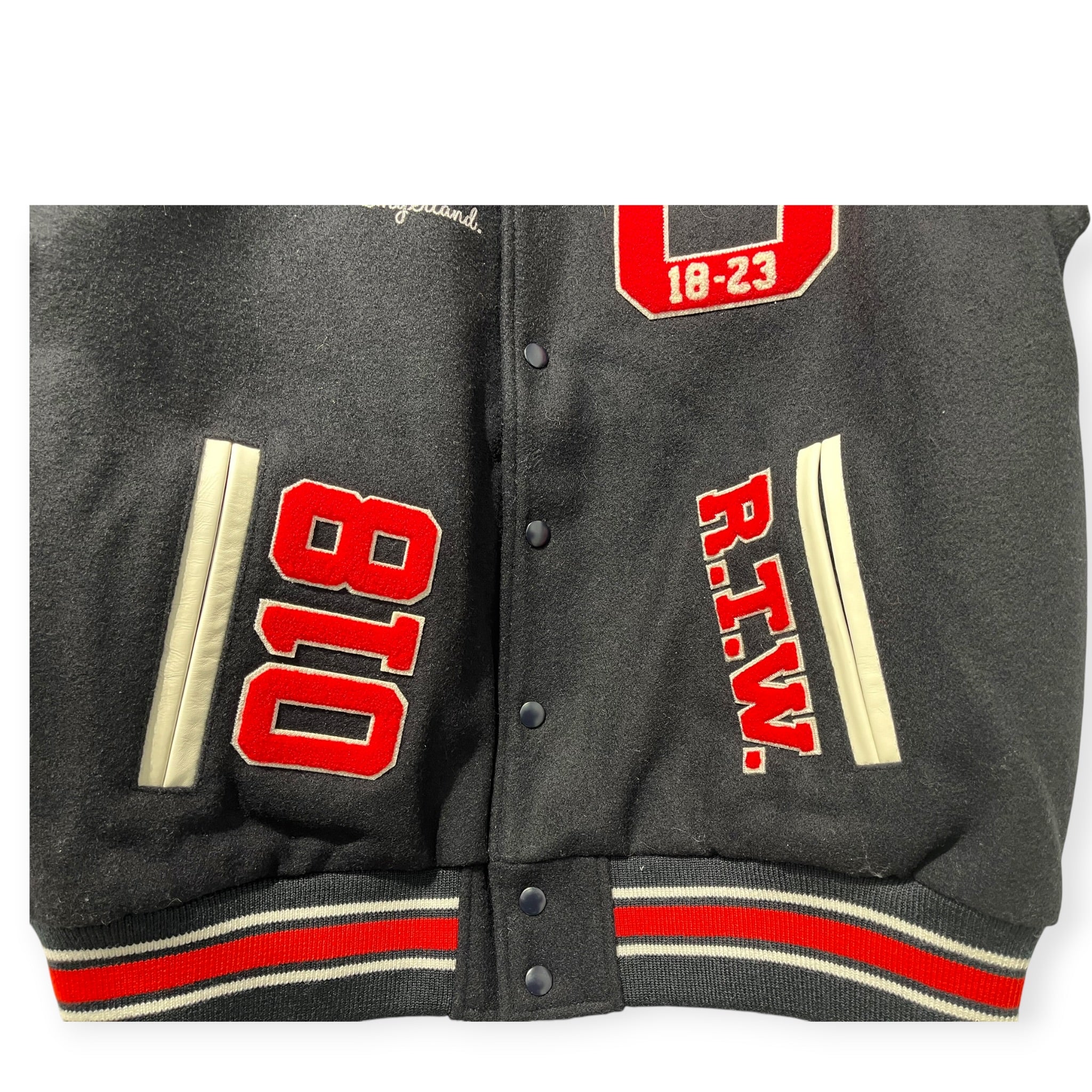 Corteiz/Baseball Jkt/L/Wool/NVY/GOAT LEATHER VARSITY JKT view 5
