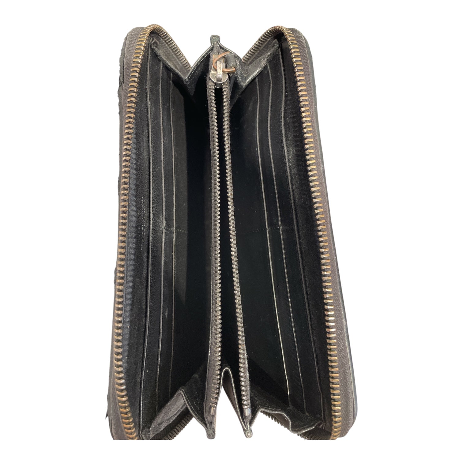BOTTEGA VENETA/Trifold Wallet/Leather/BLK/L's/Zip Around Wallet view 5