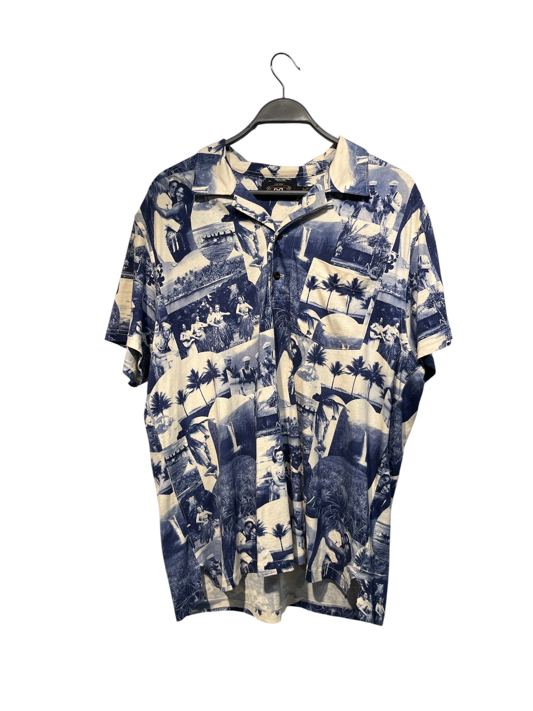 RALPH LAUREN/Hawaiian Shirt/XL/Cotton/BLU/All Over Print/HAWAII PHOTOS view 1