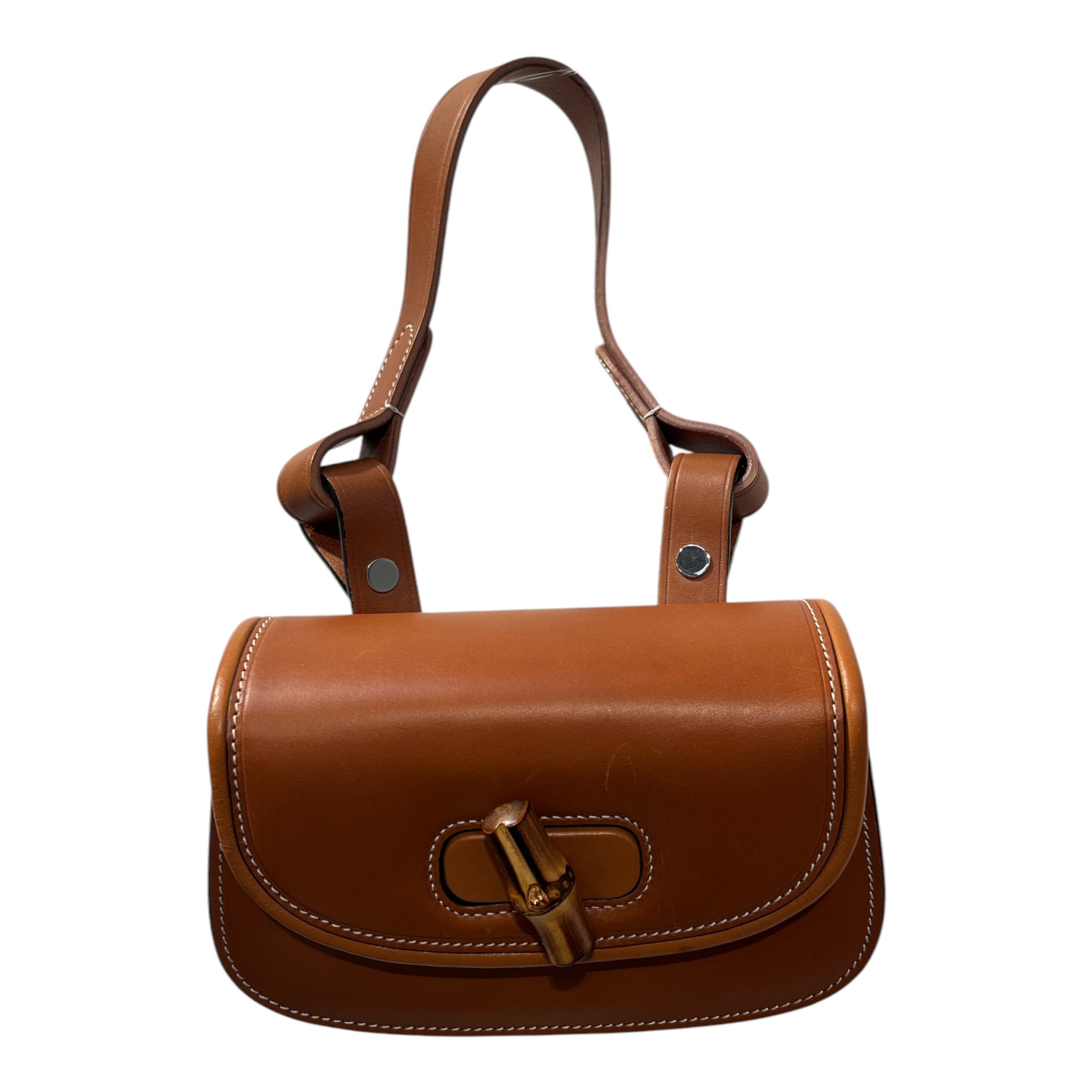 GUCCI/Fanny Pack/Leather/BRW/Bamboo Belt Bag view 1