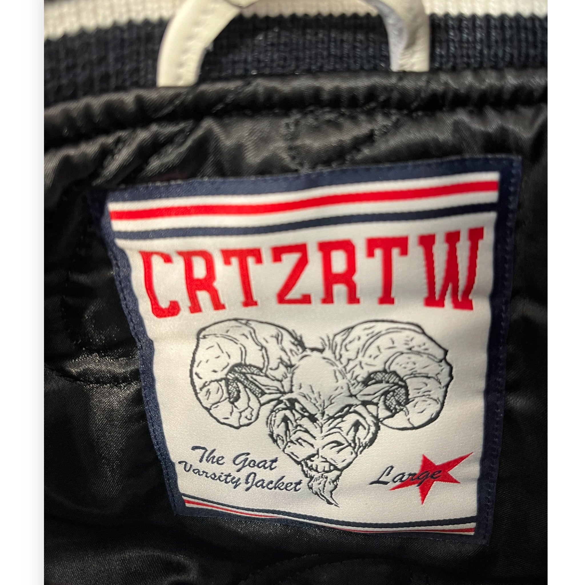 Corteiz/Baseball Jkt/L/Wool/NVY/GOAT LEATHER VARSITY JKT view 8