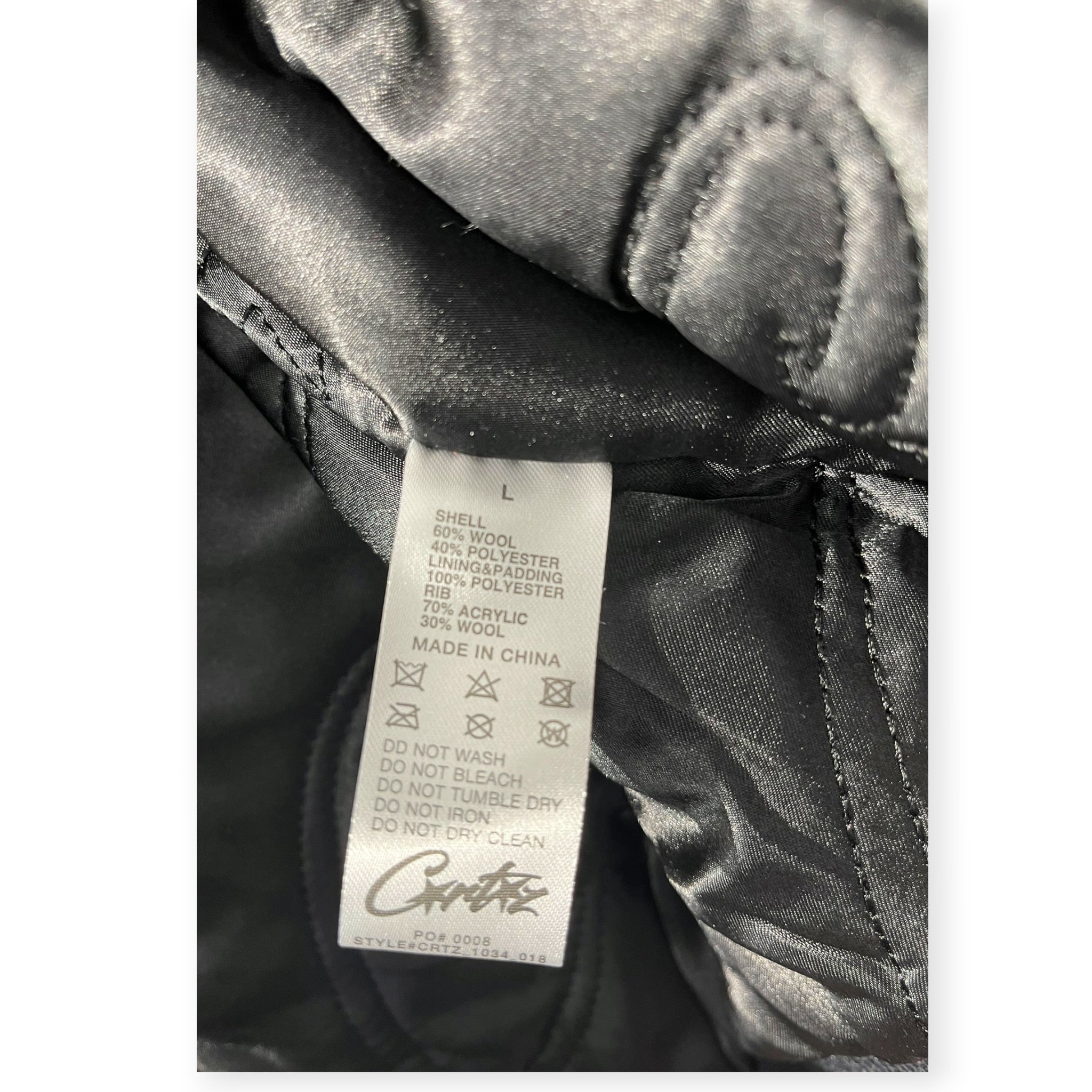 Corteiz/Baseball Jkt/L/Wool/NVY/GOAT LEATHER VARSITY JKT view 9