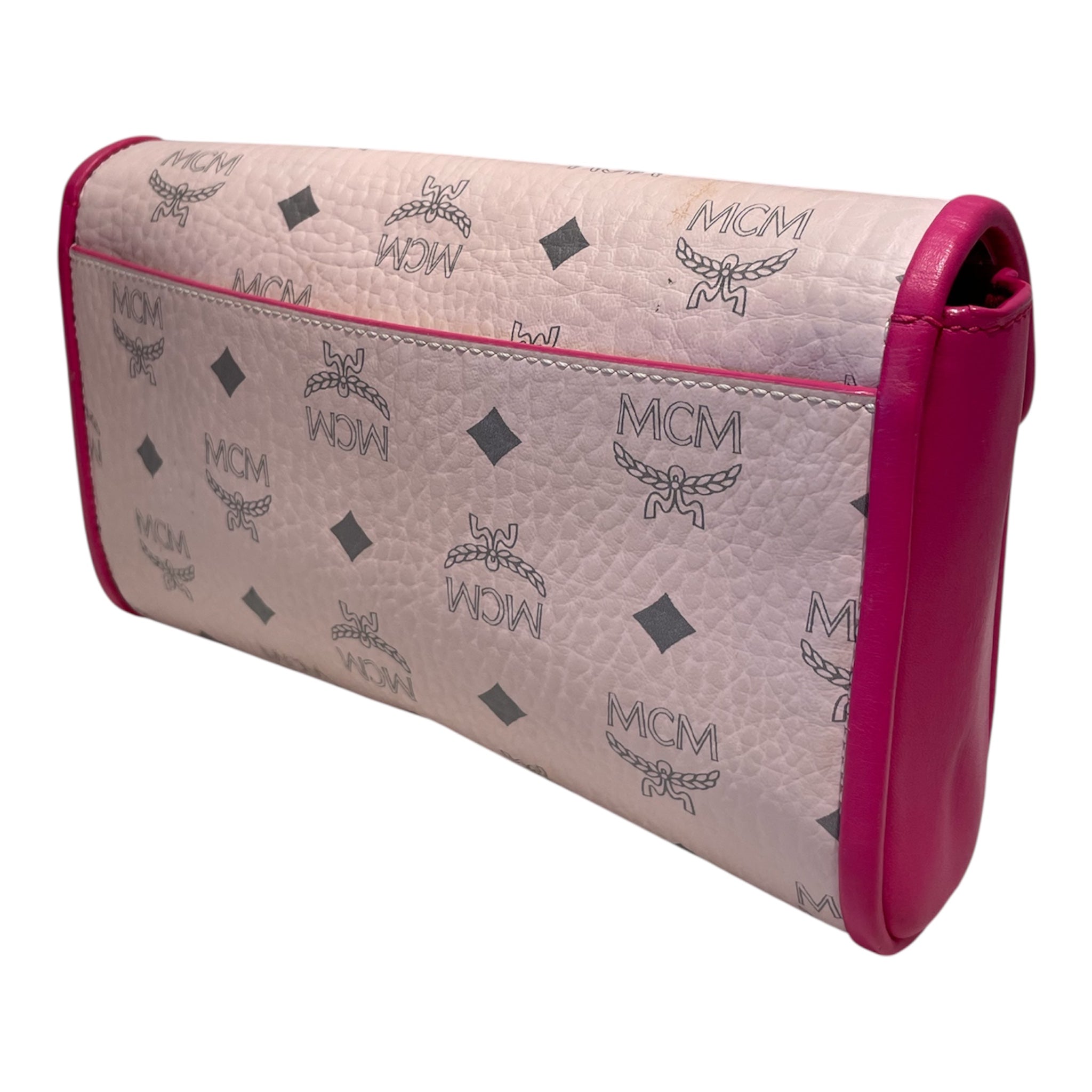 MCM/Cross Body Bag/Monogram/Cotton/PNK/MCM Millie Chain Visetos view 2