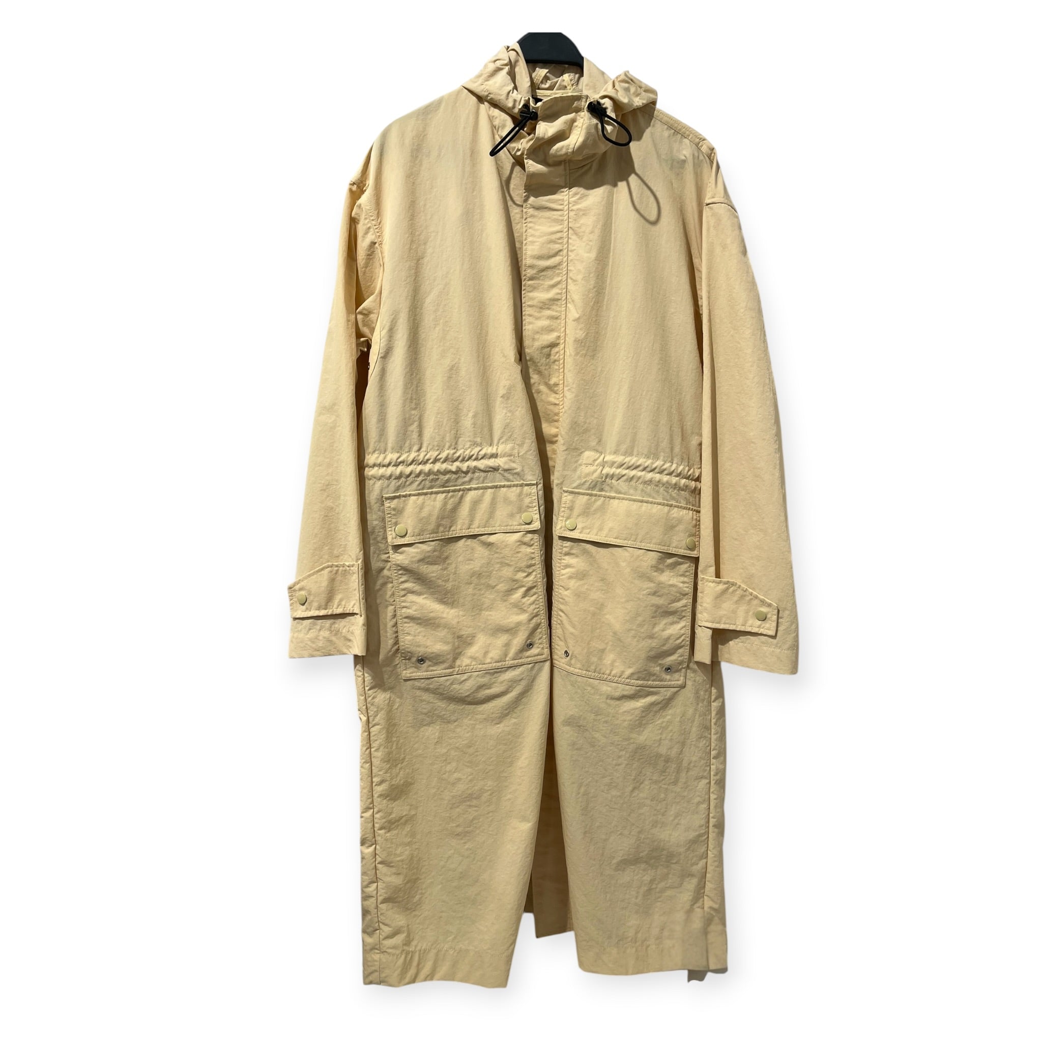 DIESEL/Jacket/M/Nylon/BEG/LONG HOODED UTILITY JACKET view 1