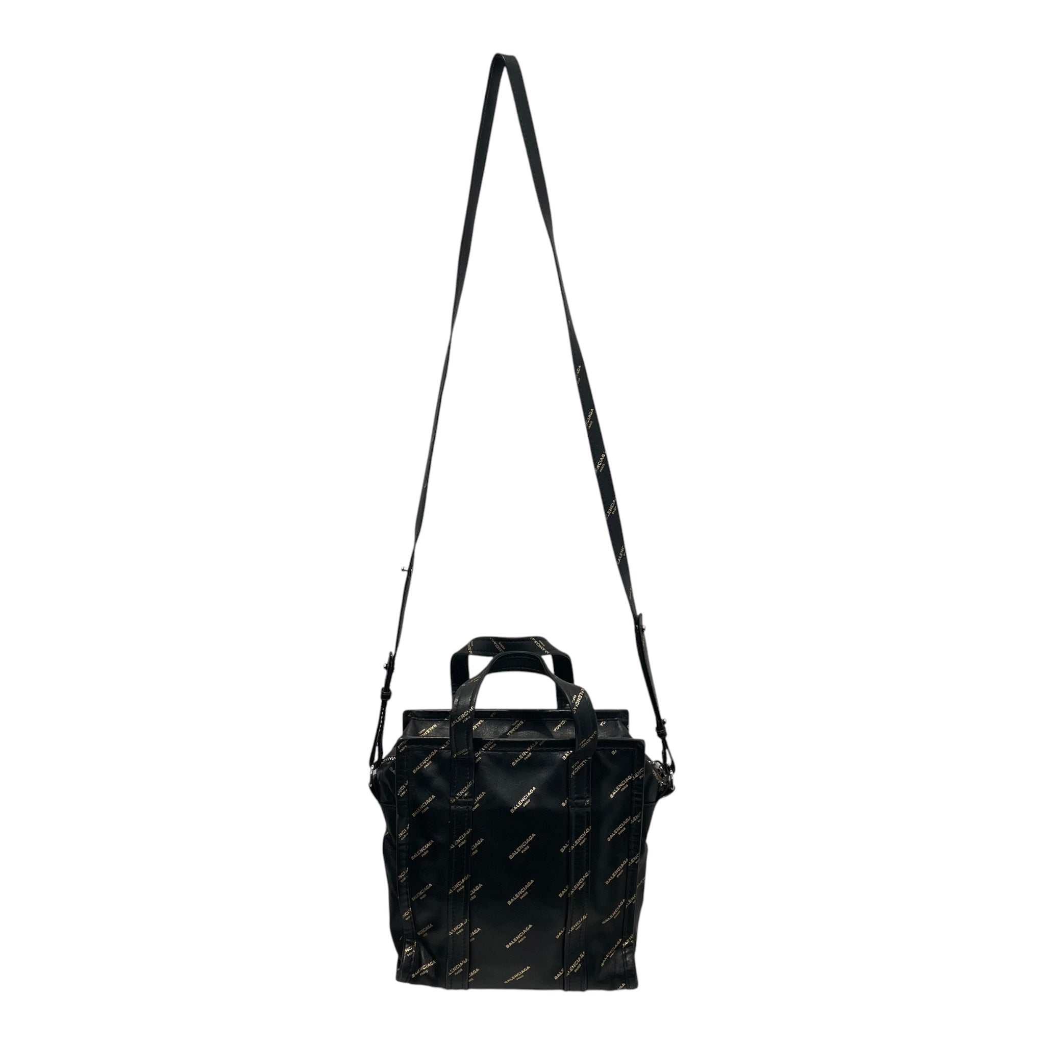 BALENCIAGA/Hand Bag/Monogram/Leather/BLK/GLD MONOGRAM view 1