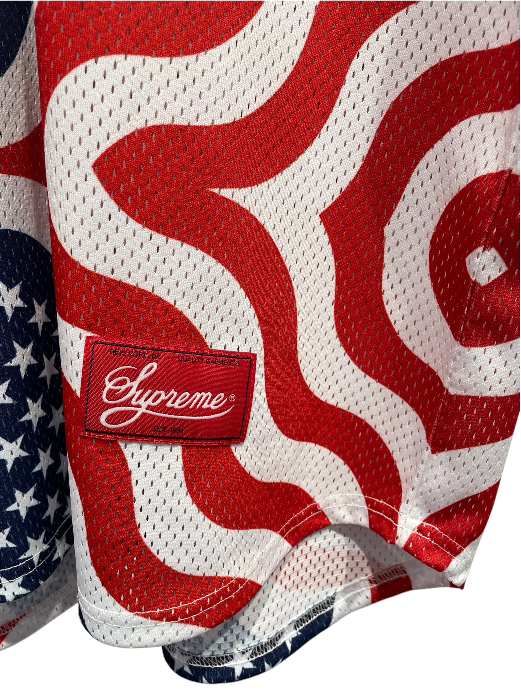 Supreme/SS Shirt/S/Nylon/MLT/All Over Print/Shop S Flag New York view 4