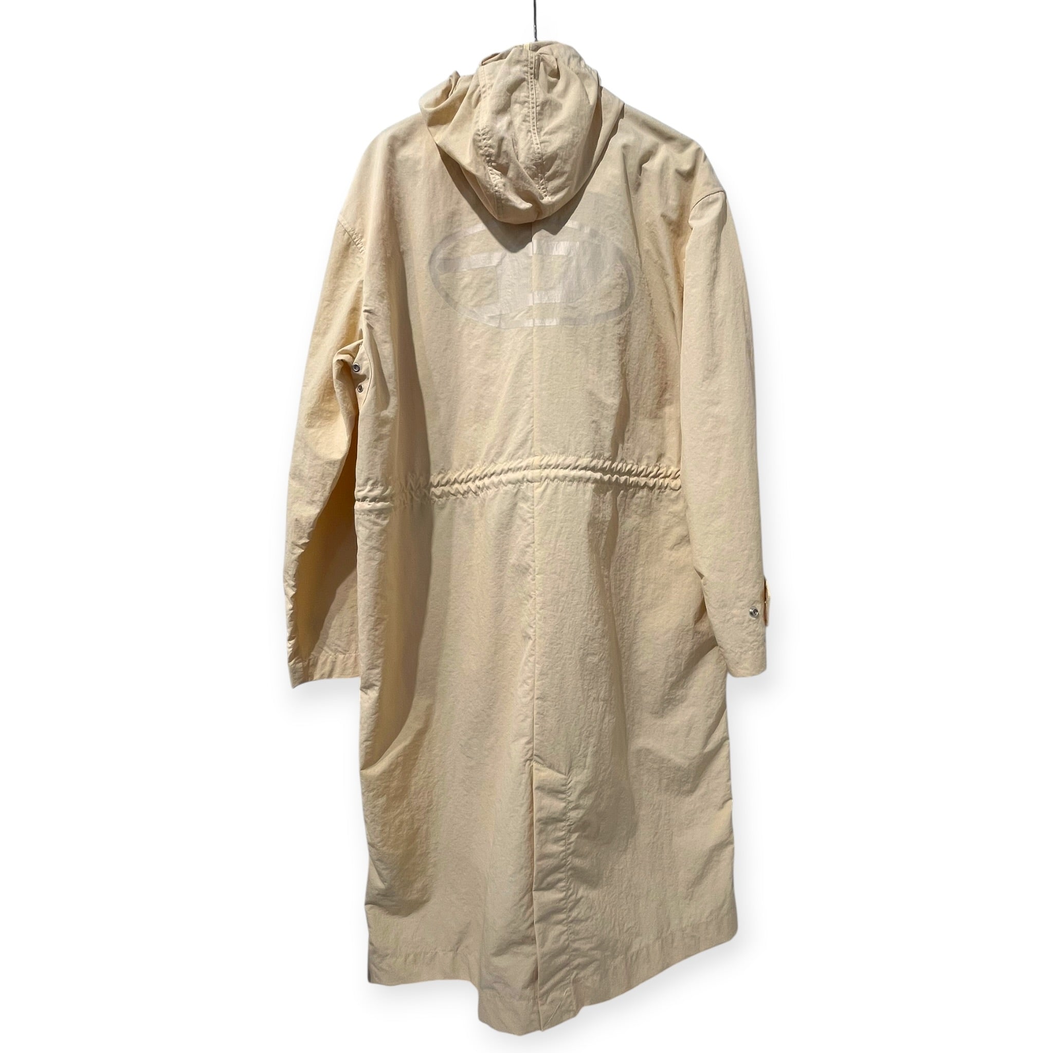 DIESEL/Jacket/M/Nylon/BEG/LONG HOODED UTILITY JACKET view 2