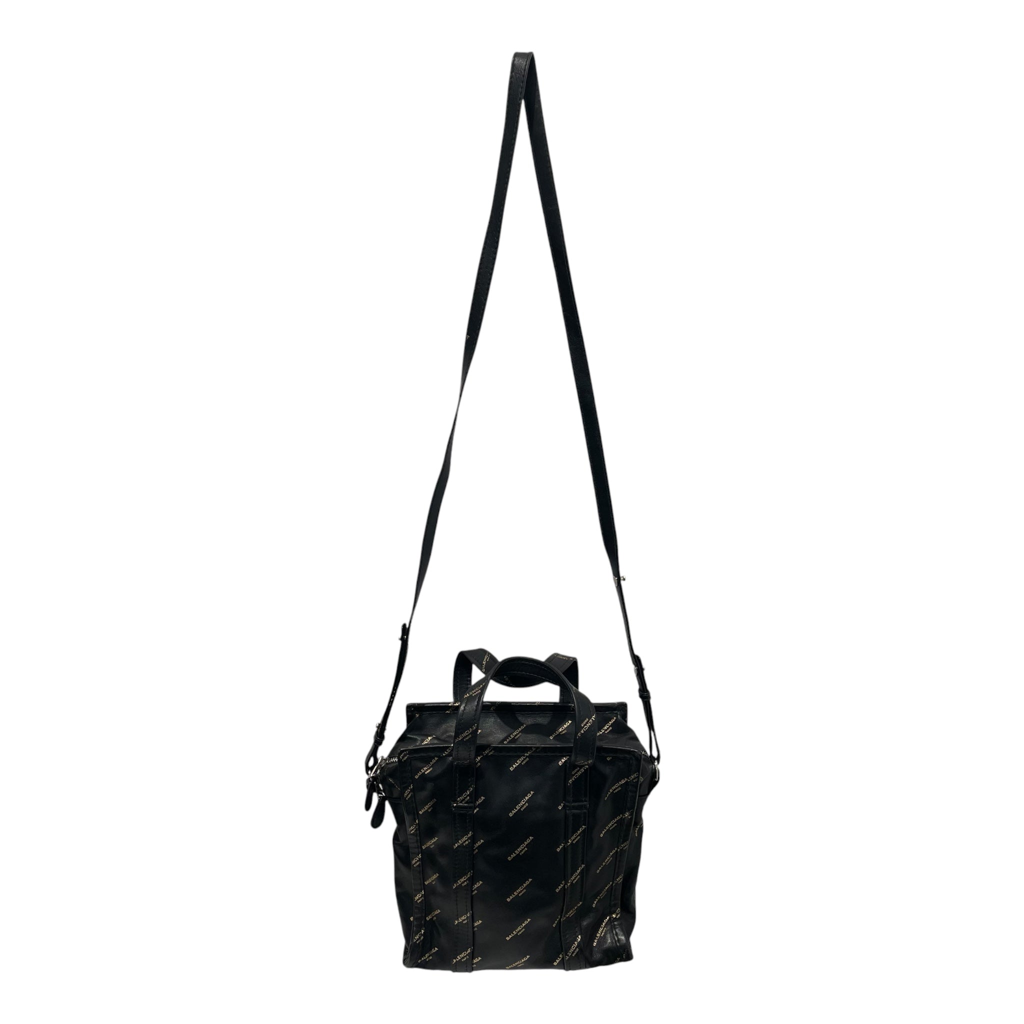 BALENCIAGA/Hand Bag/Monogram/Leather/BLK/GLD MONOGRAM view 2