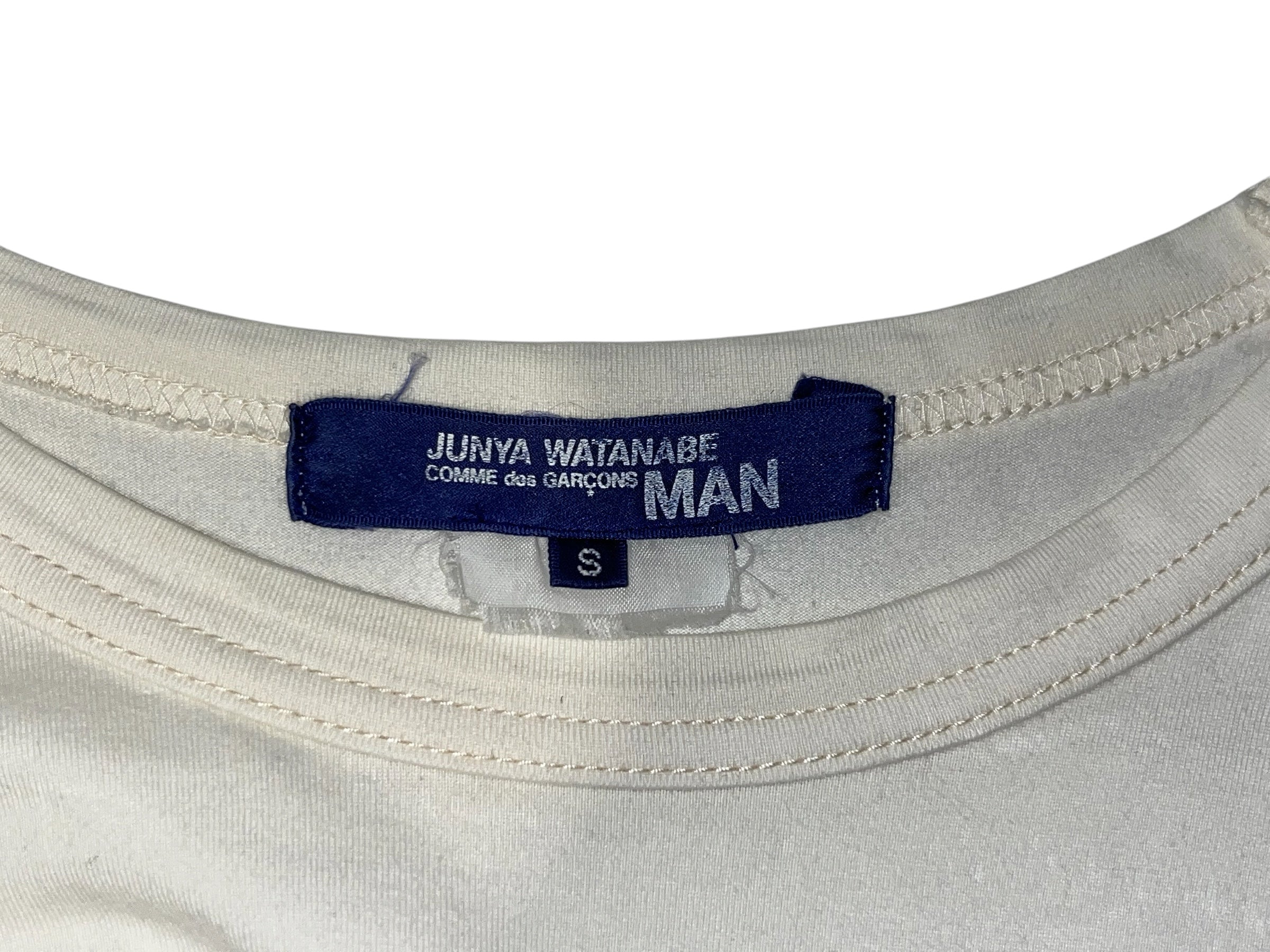 JUNYA WATANABE COMME des GARCONS/T-Shirt/S/Cotton/CRM/Graphic/ view 3