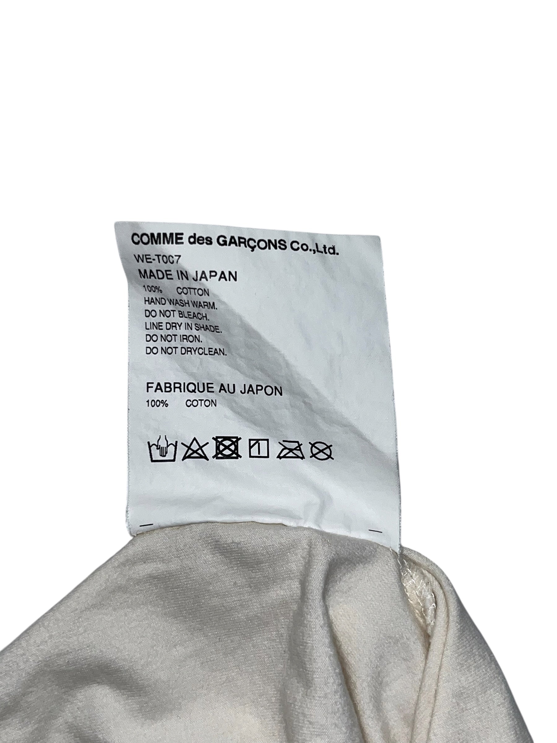 JUNYA WATANABE COMME des GARCONS/T-Shirt/S/Cotton/CRM/Graphic/ view 4