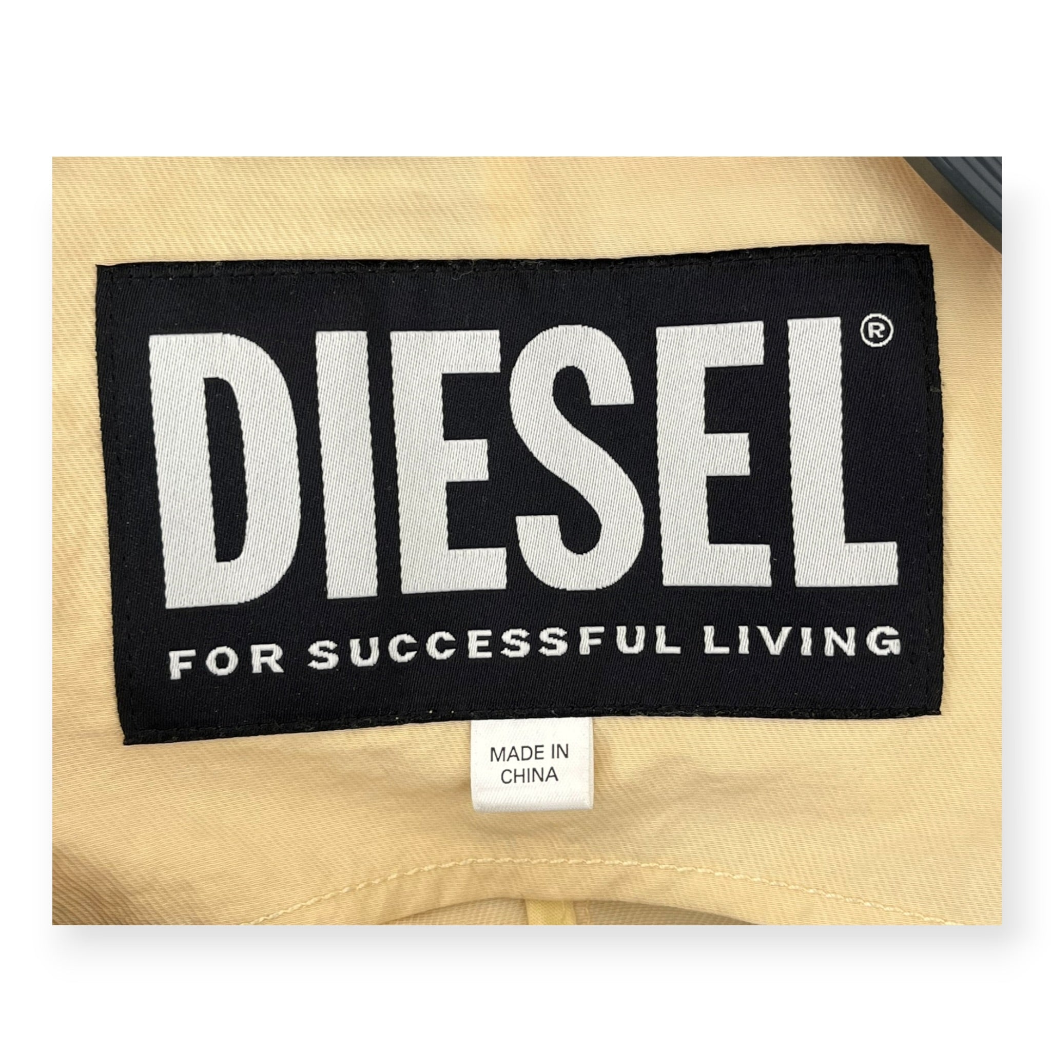 DIESEL/Jacket/M/Nylon/BEG/LONG HOODED UTILITY JACKET view 3