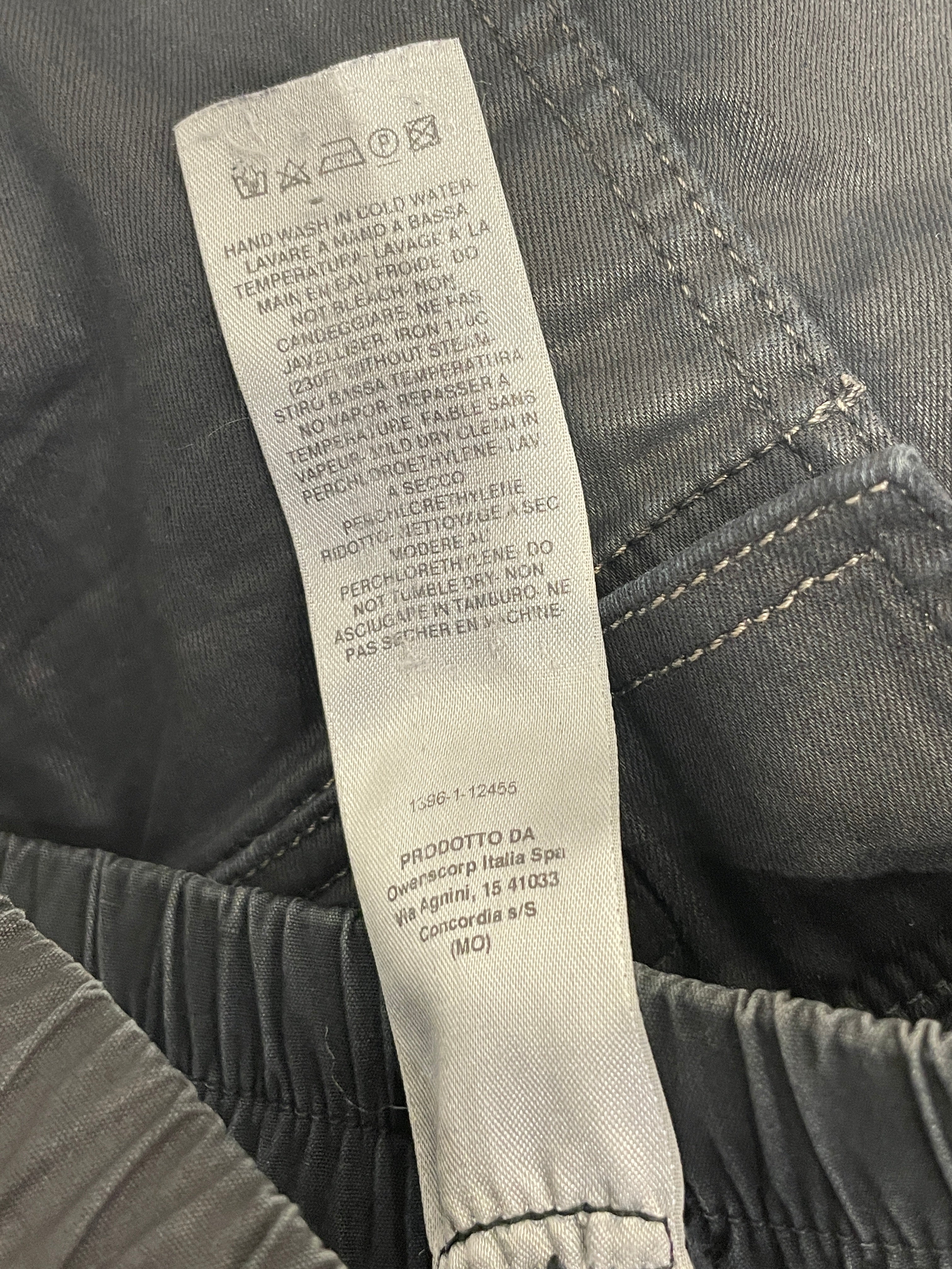 Rick Owens/Shorts/M/Cotton/BLK/drop crotch drkshdw view 4