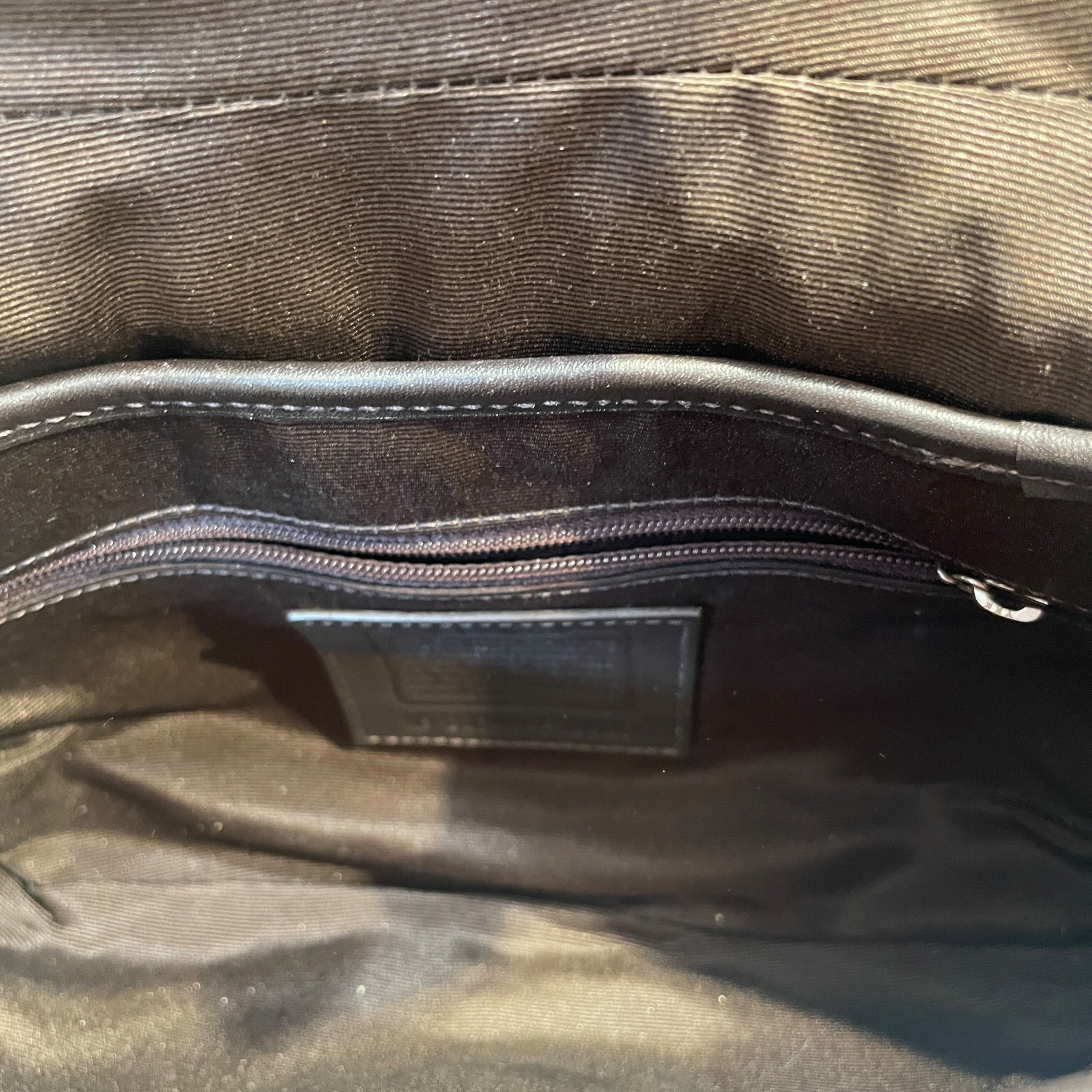 COACH/Hand Bag/Monogram/Cotton/BRW/Vintage Soho Shoulder Bag view 5