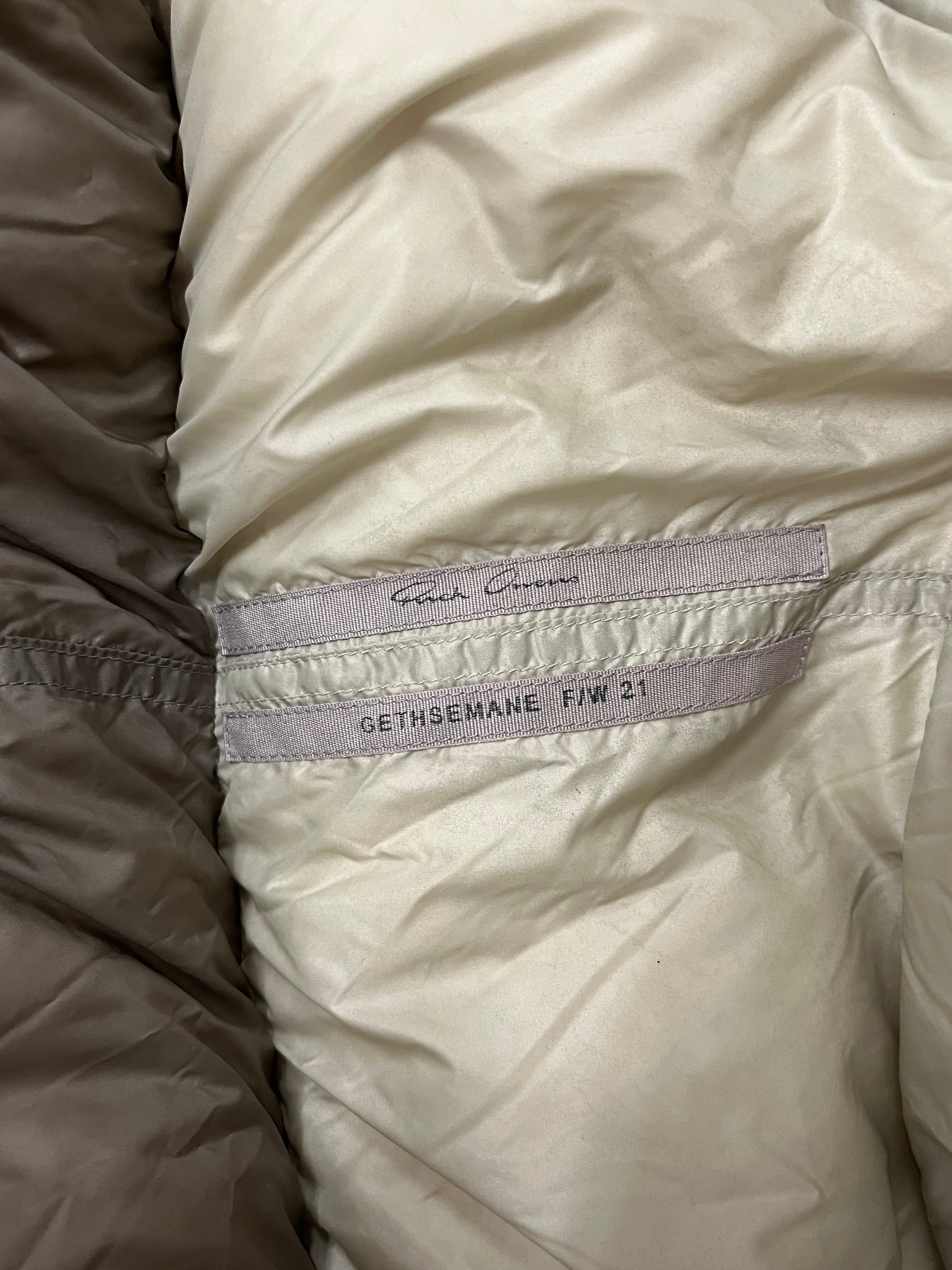 Rick Owens/Jacket/4/Nylon/BEG/FUNNEL NECK HALF CREAM/TAN view 3