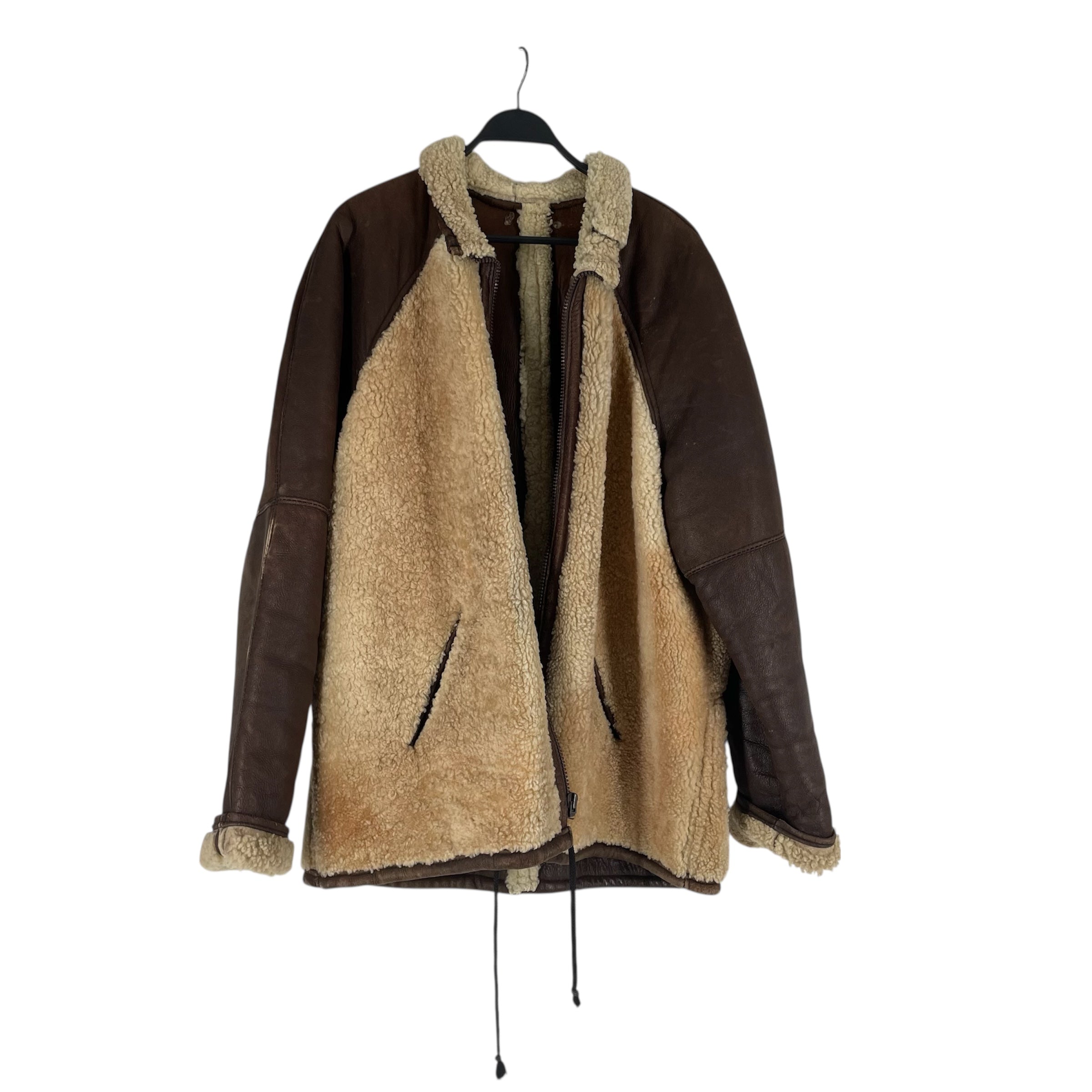 Pelle Pelle/Jacket/XXL/BRW/BEIGE FUR BRWN LEATHER SLEEVES view 1