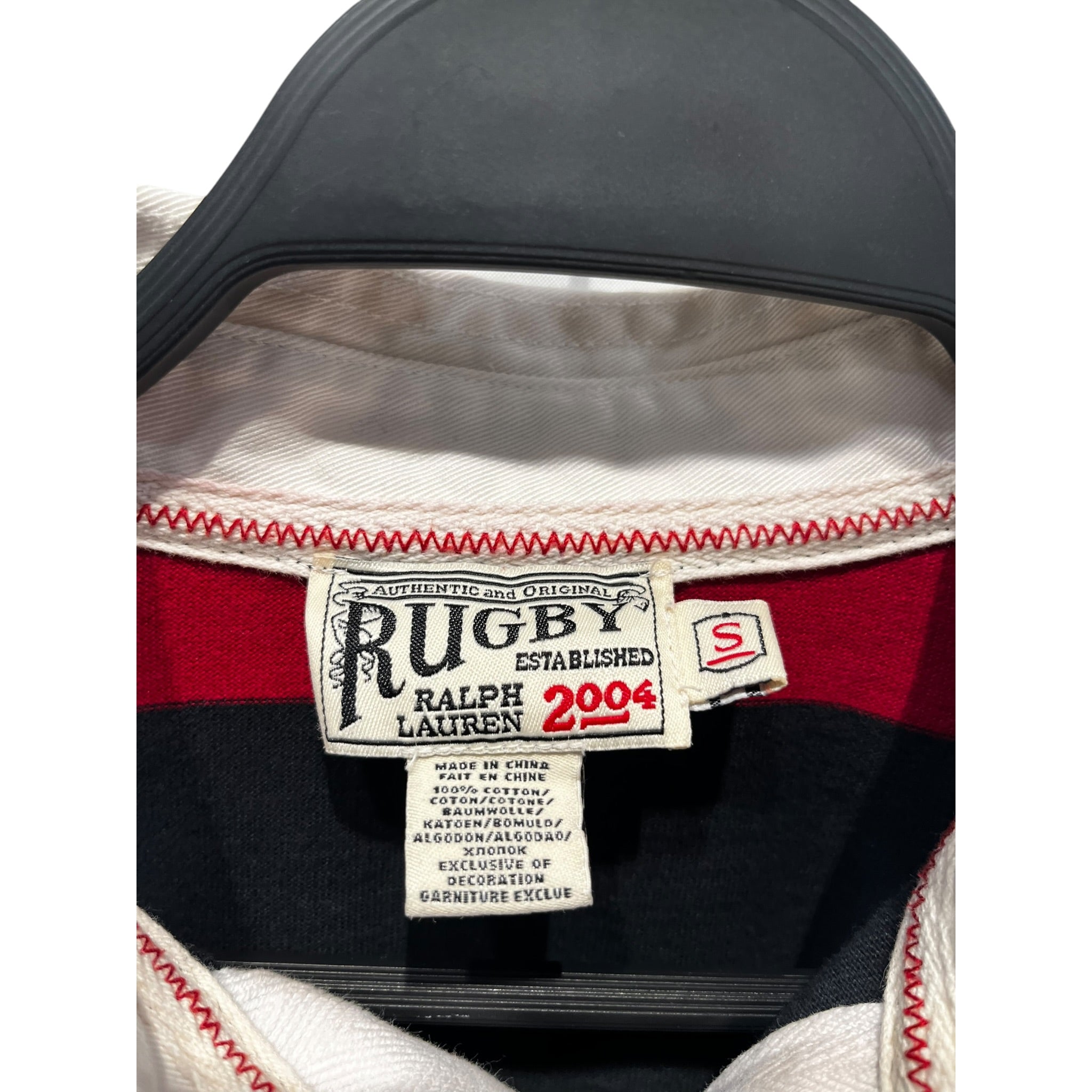 RALPH LAUREN/Polo, Rugby/S/Stripe/Cotton/RED/ view 3