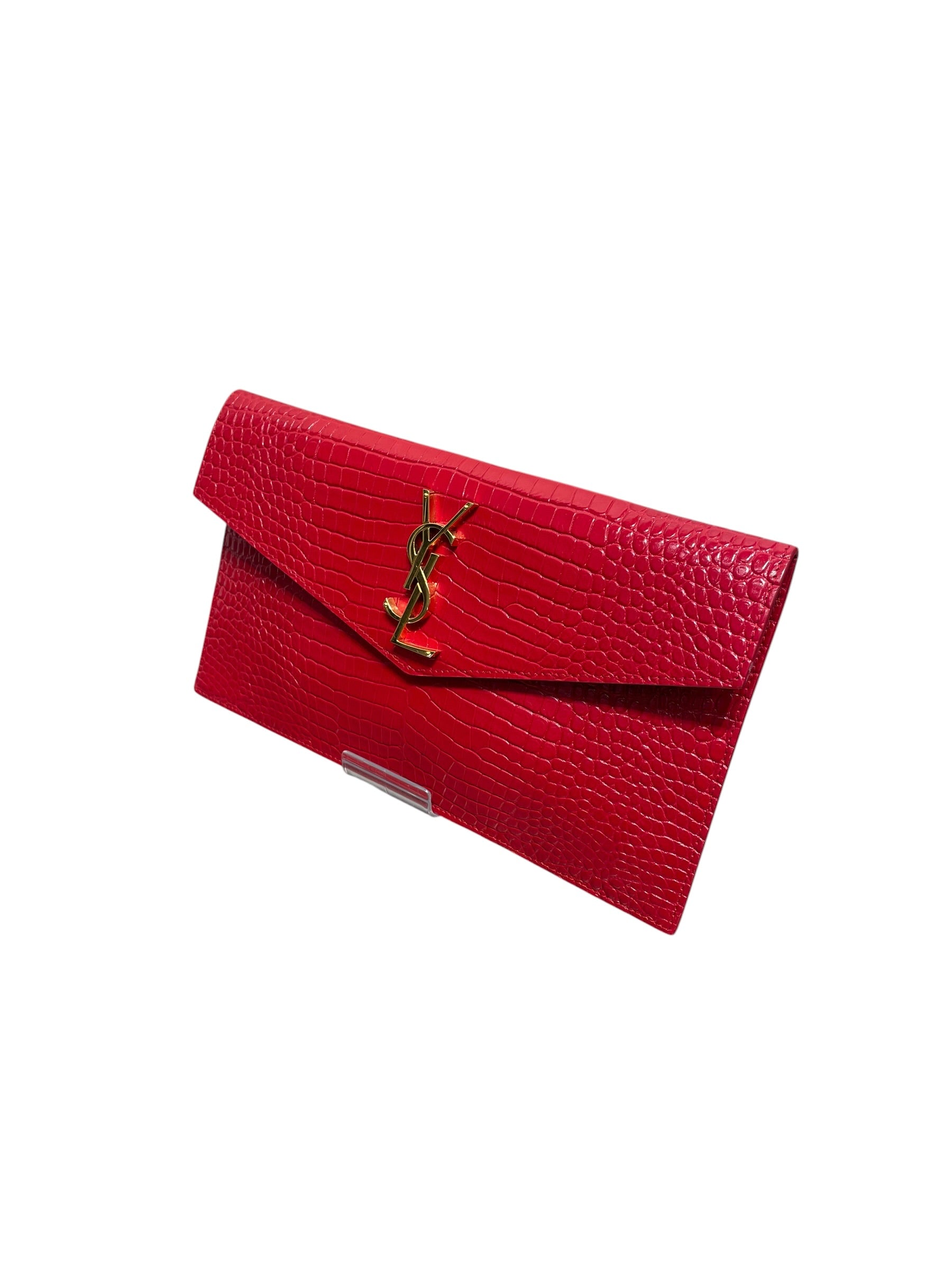 SAINT LAURENT/Pouch/Croco Embossed uptown view 1