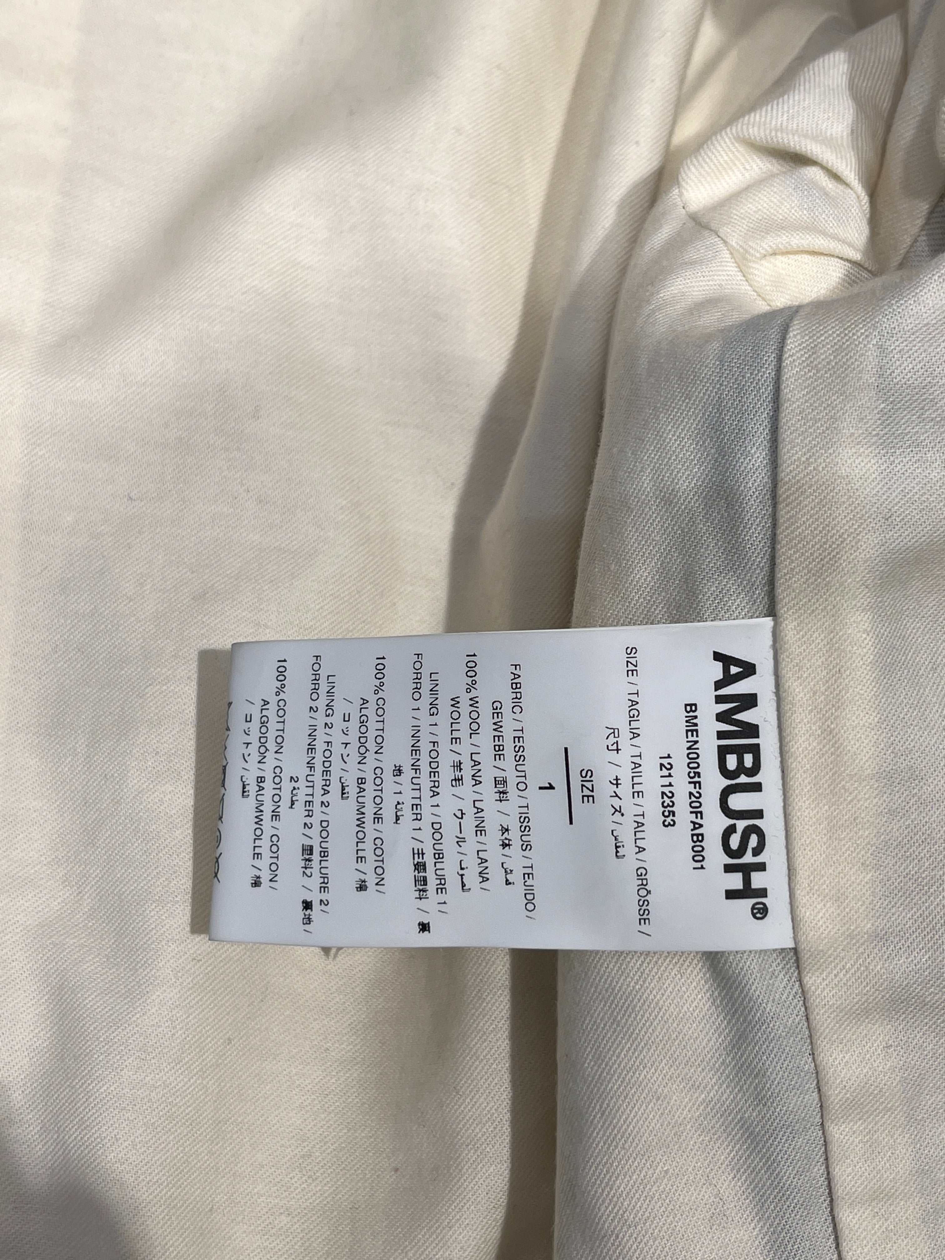 AMBUSH/Jacket/1/Cotton/BLK/CROPPED DISTRESSED BLAZER view 4