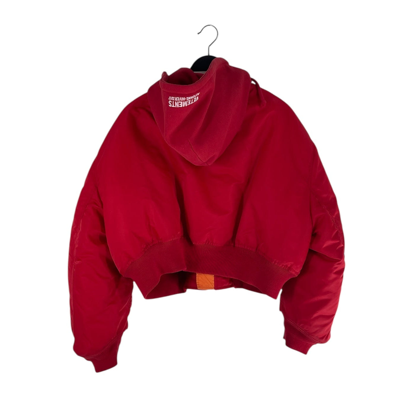 VETEMENTS/Puffer Jkt/S/Polyester/RED/AW16 CROPPED MA-1 BOMBER view 2